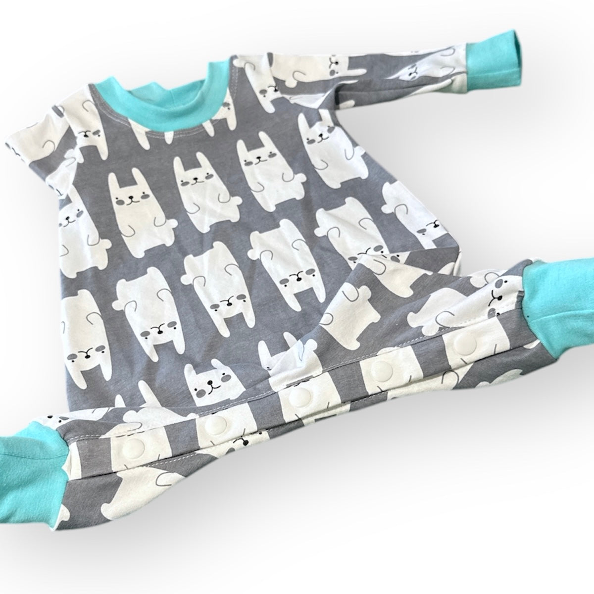 Organic Cotton Knit Long Leg Baby Jumpsuit - Mixed Sizes and Prints