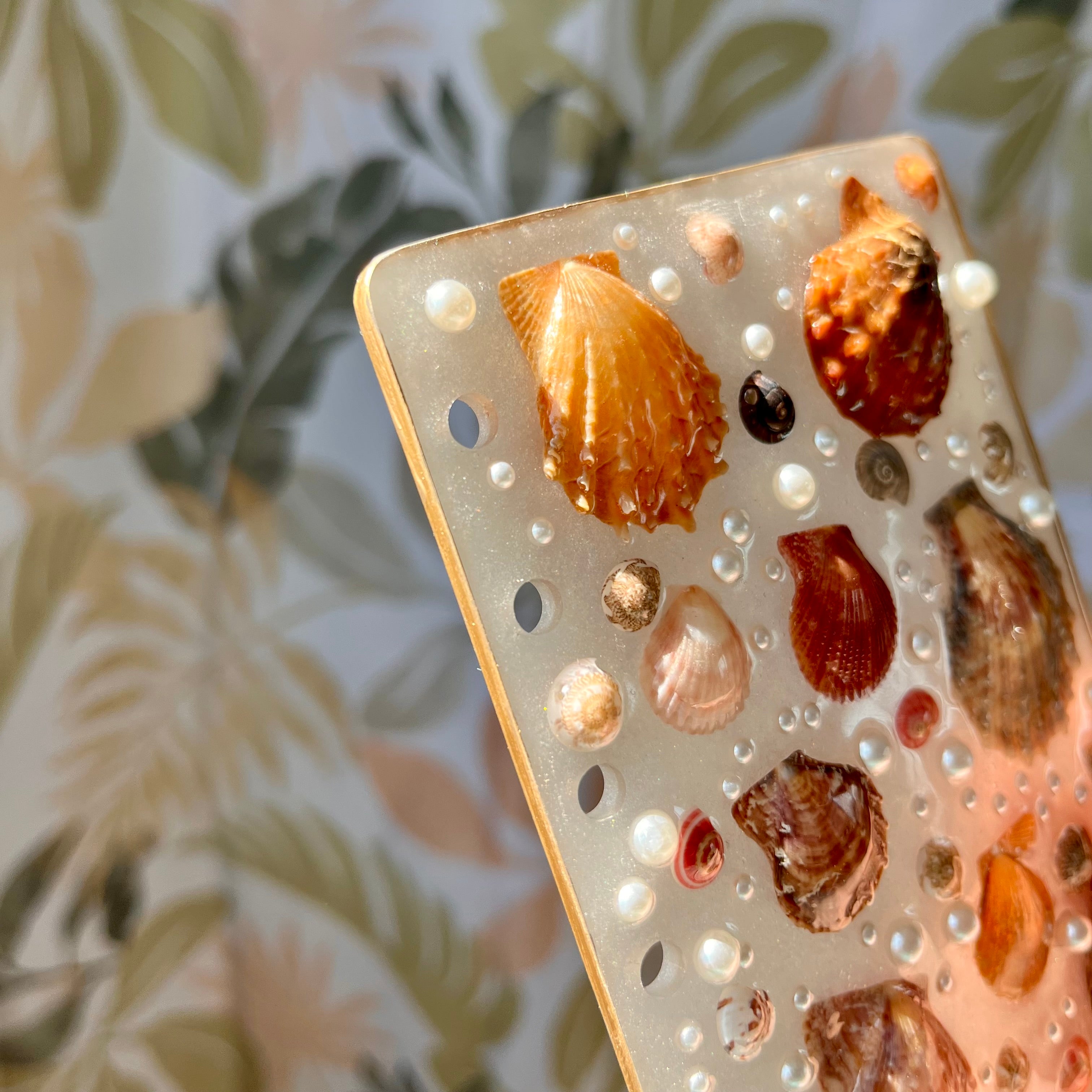 Handcrafted Mermaid Book Covers With Shells & Pearls