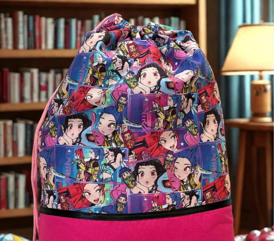 Children's Library Bag , Handmade, Personalised