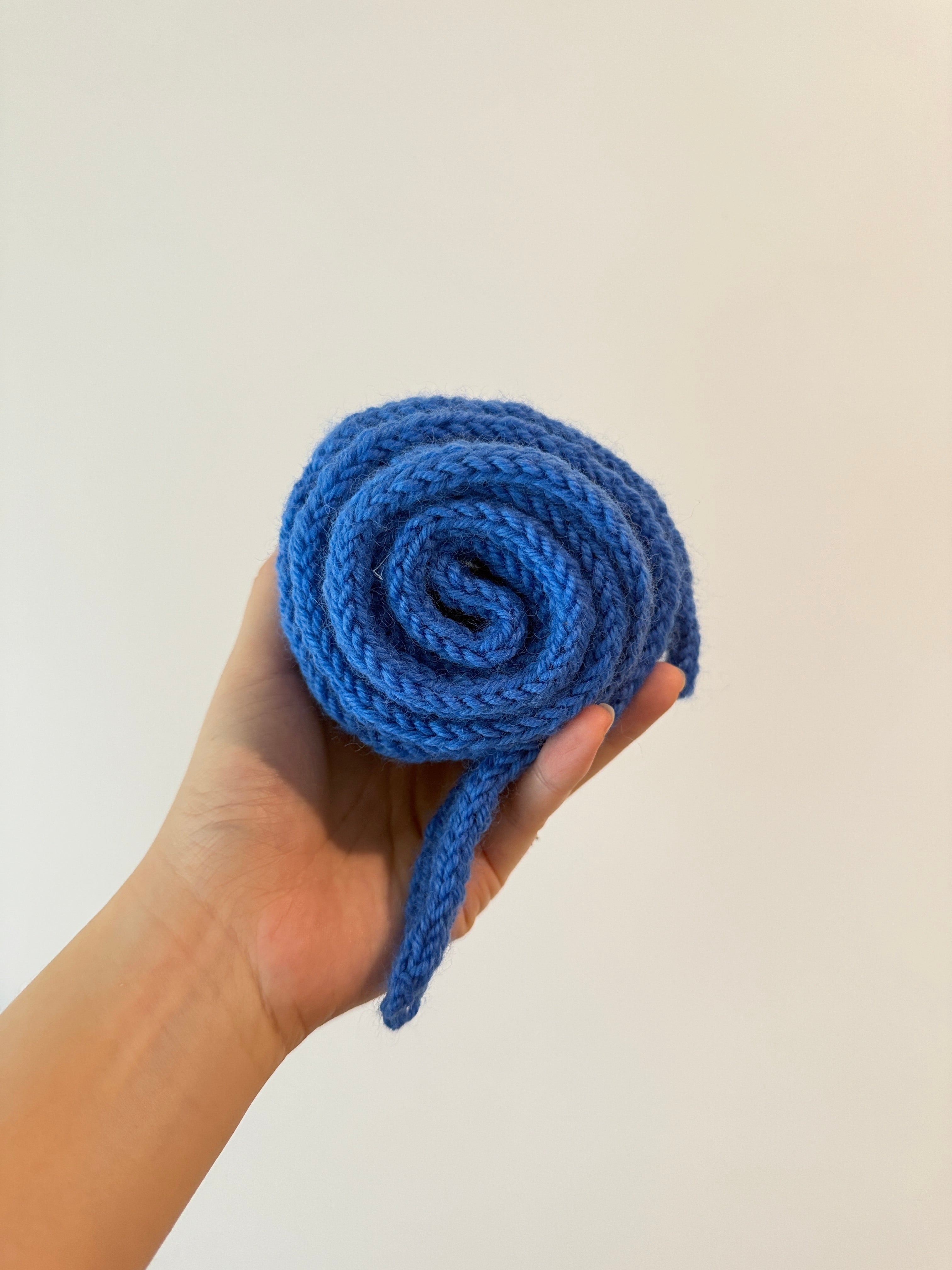 Knit sophie scarf in sky blue
