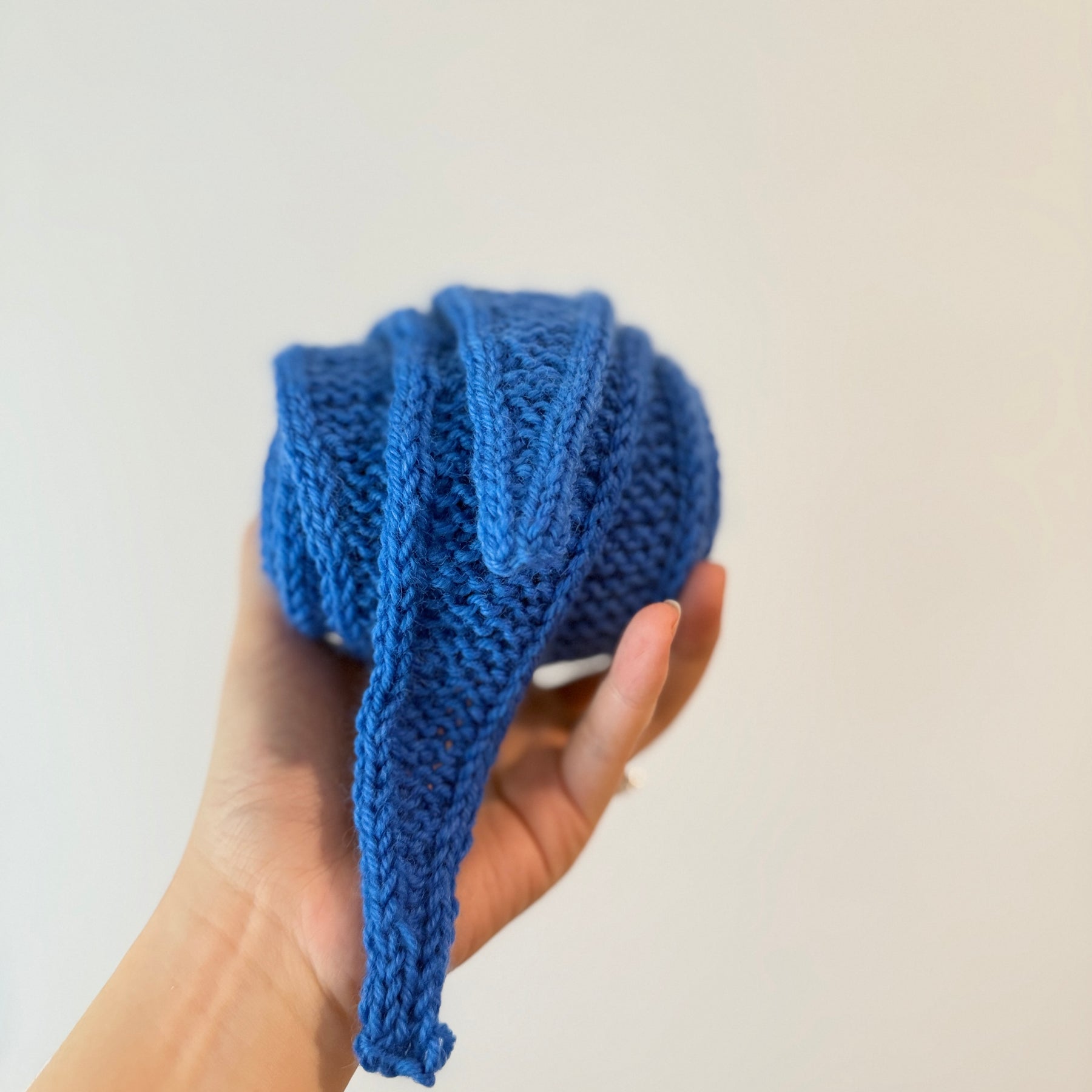 Knit sophie scarf in sky blue