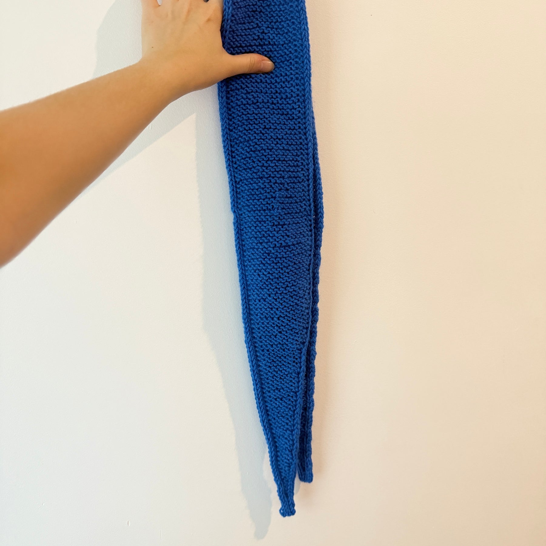Knit sophie scarf in sky blue