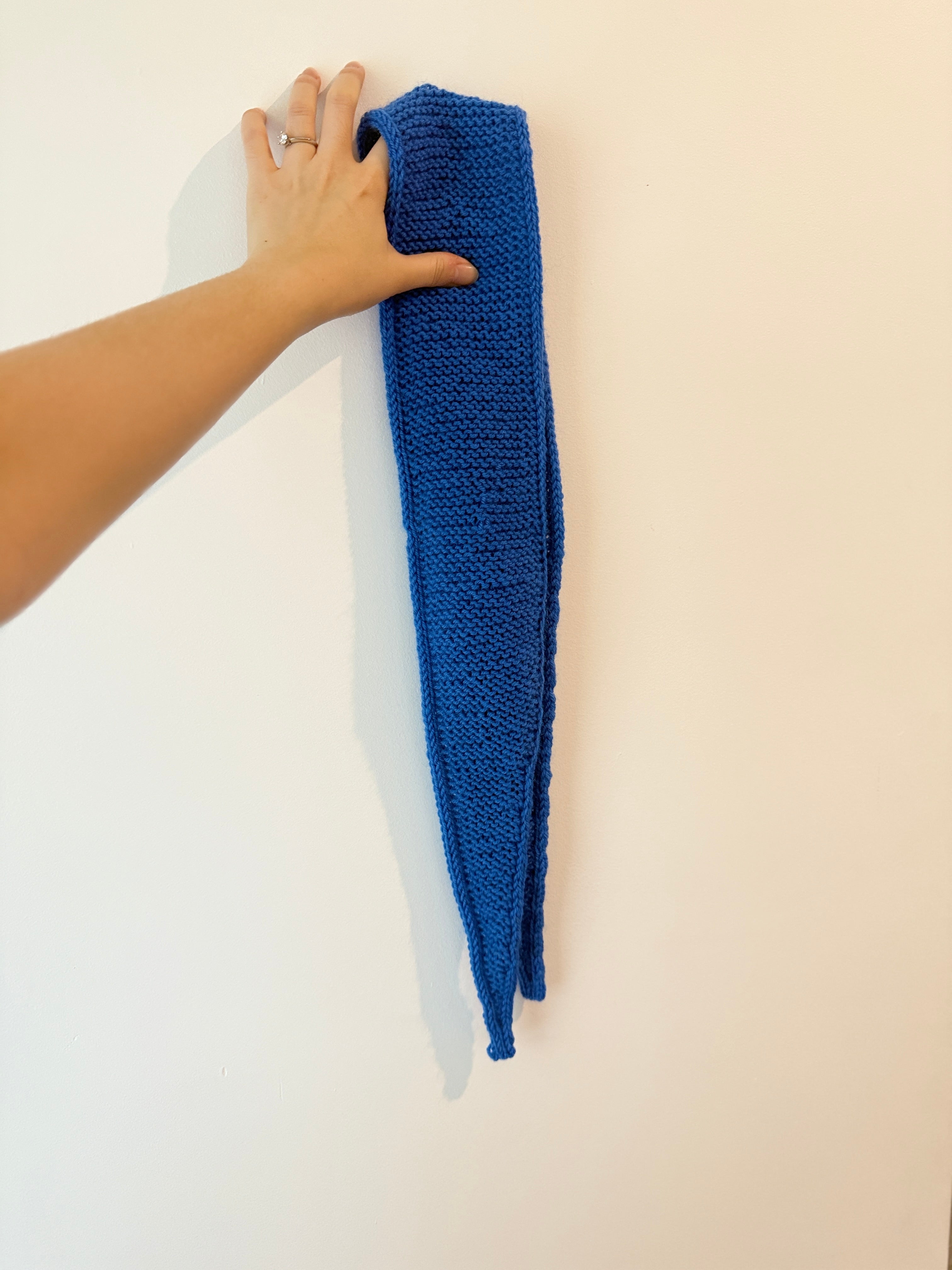 Knit sophie scarf in sky blue