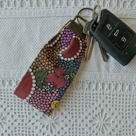 Wristlet key fobs. Bright fabrics. Teacher. Kris kringle. Thankyou gifts