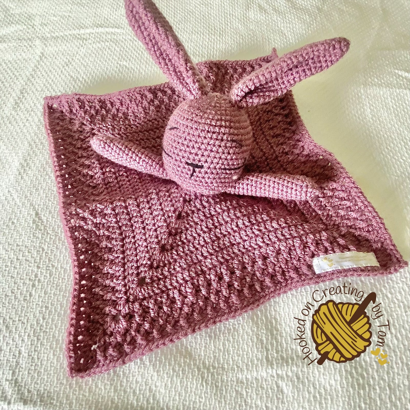 Handmade | Crochet | Bunny | Security Blanket | Comforter | Lovey