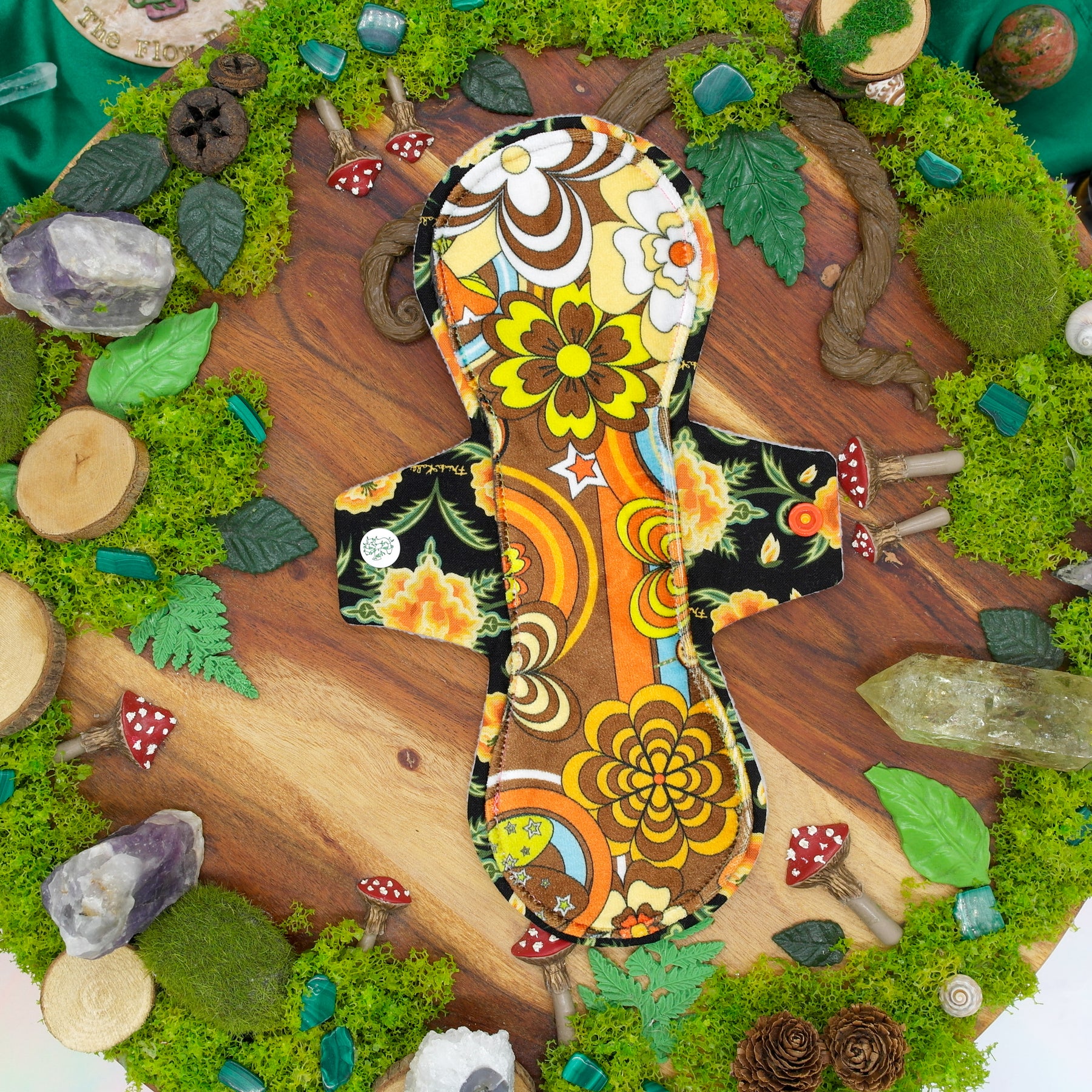 Eco-friendly reusable cloth pad 10" Heavy - Orange
