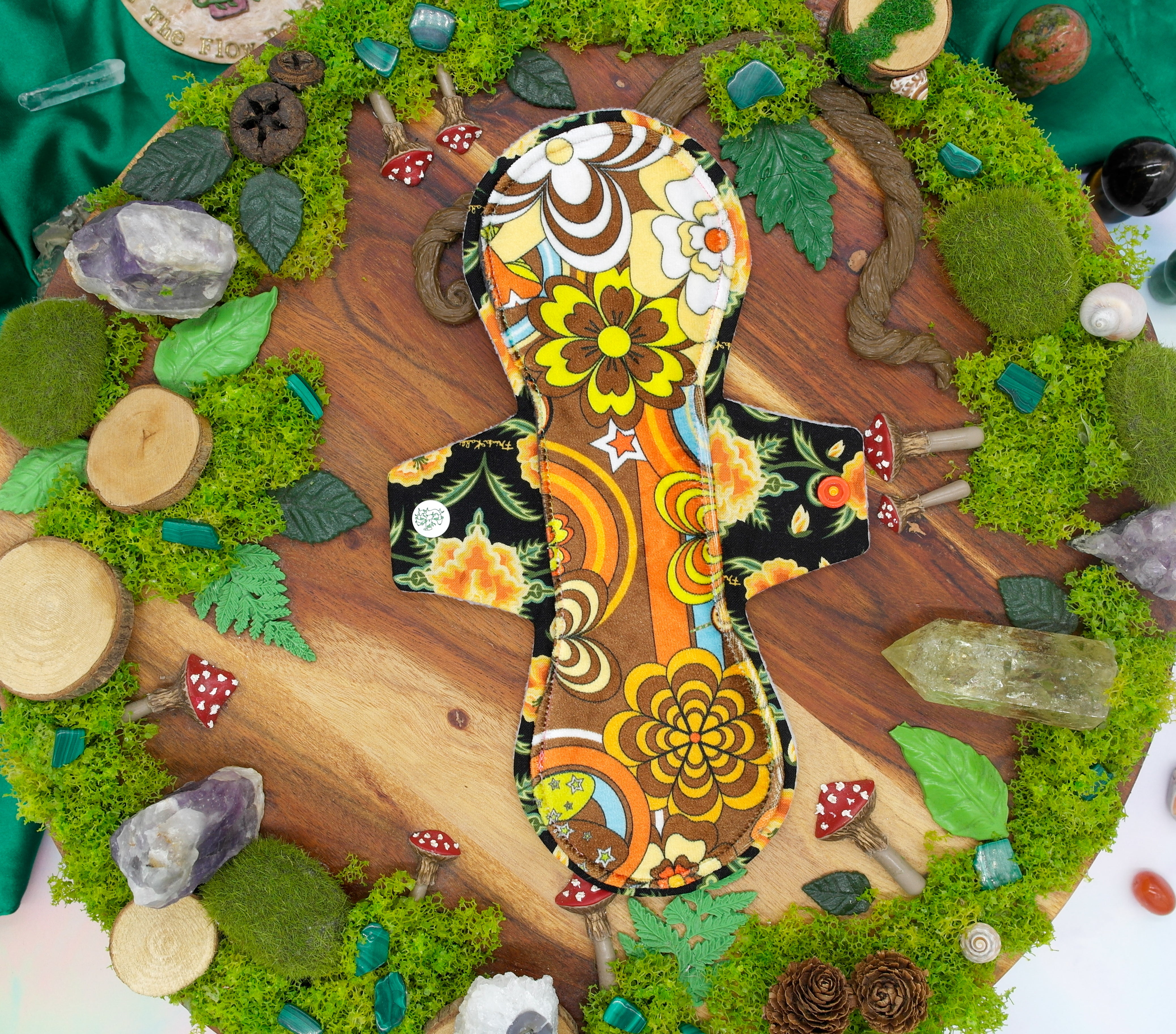 Eco-friendly reusable cloth pad 10" Heavy - Orange