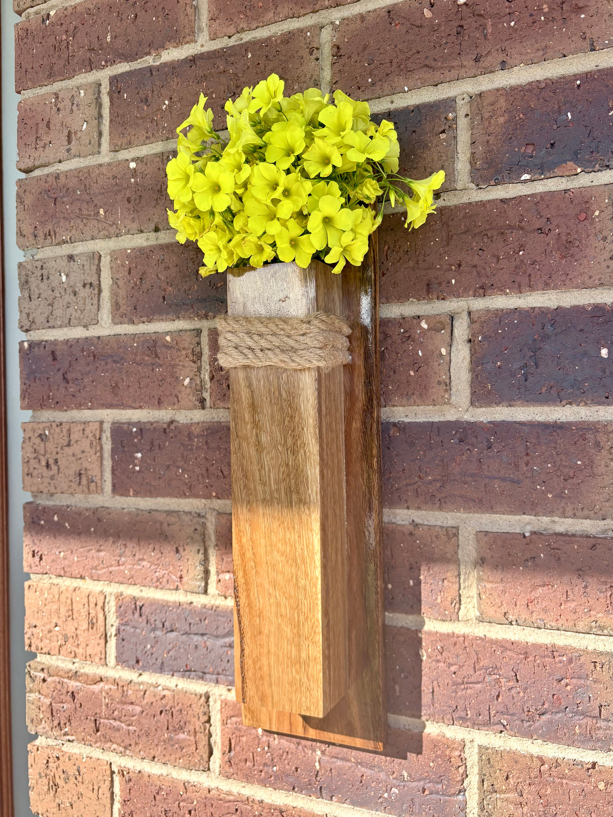 Spotted gum Wall pocket vase