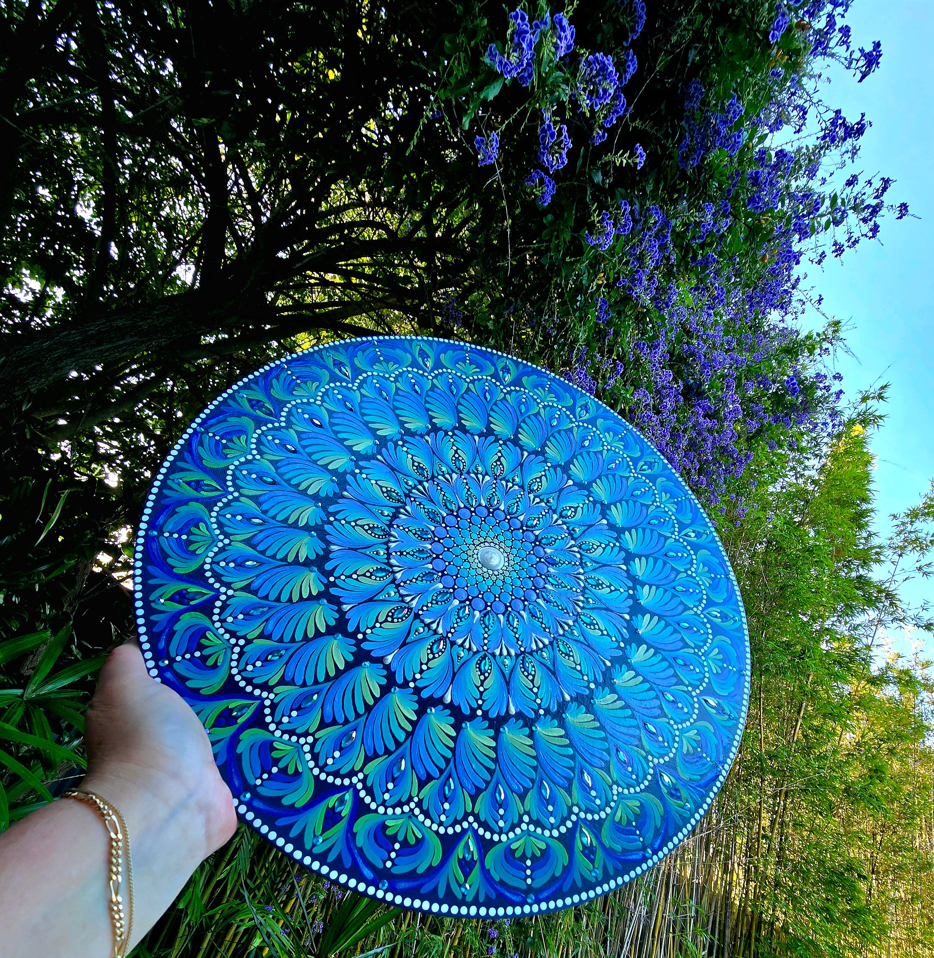 "Maris" - Original, one of a kind mandala painting.