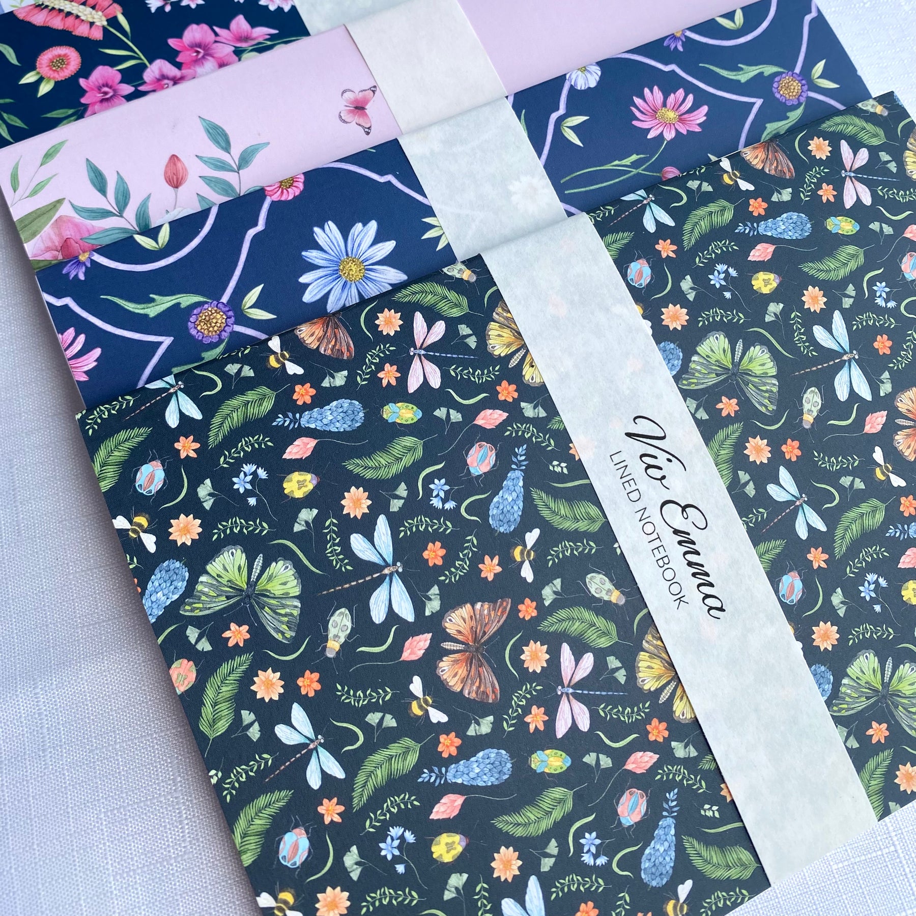 Bugs and Butterflies Recycled A5 Lined Notebook