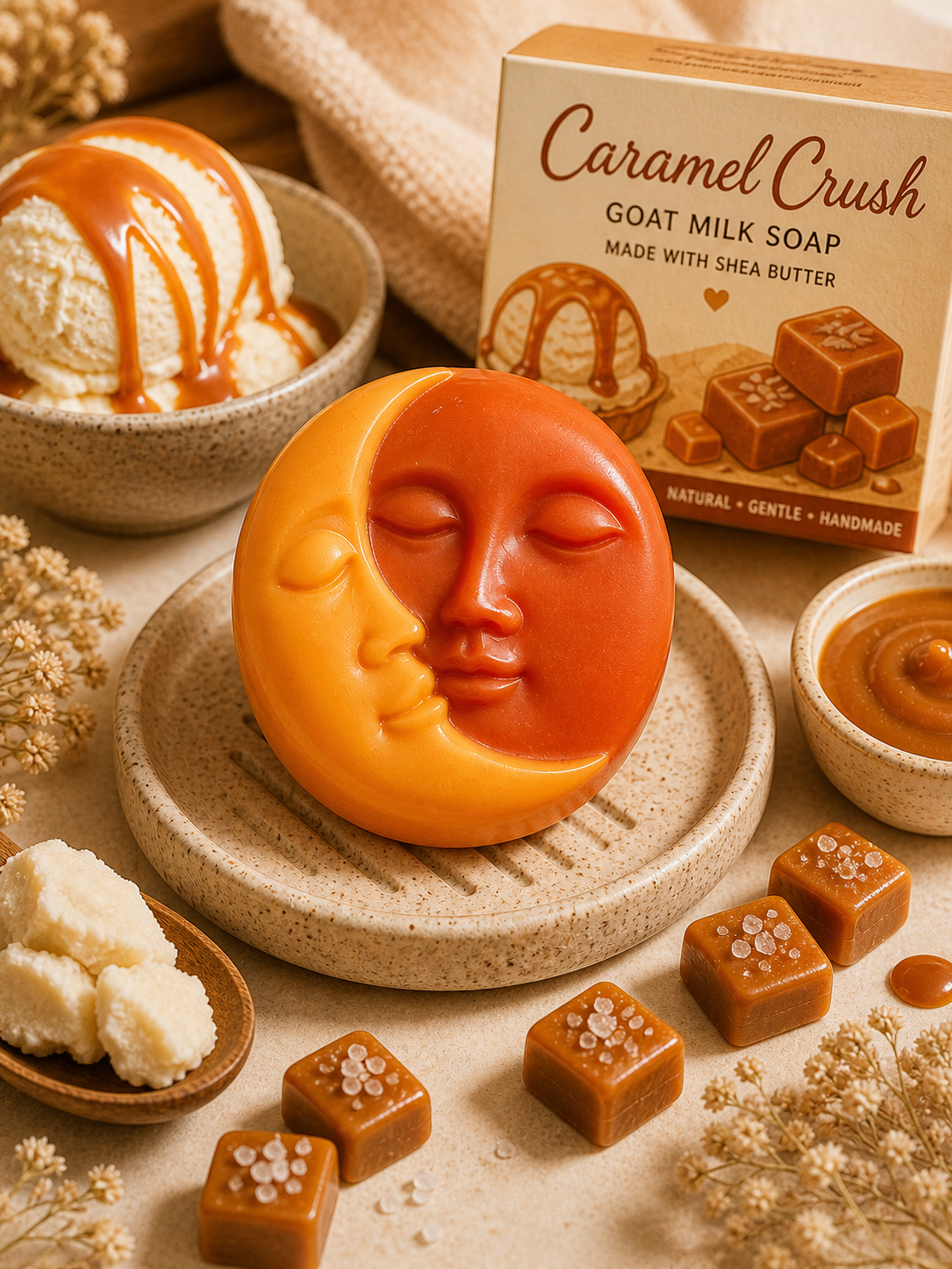 Caramel crush homemade soap