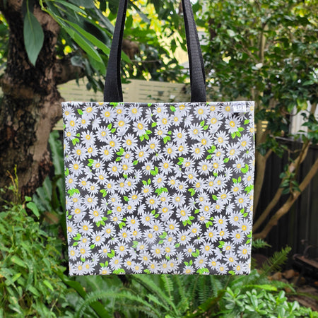 Small Daisies Tote Bag | Upcycled Thrifted Cushion Cover