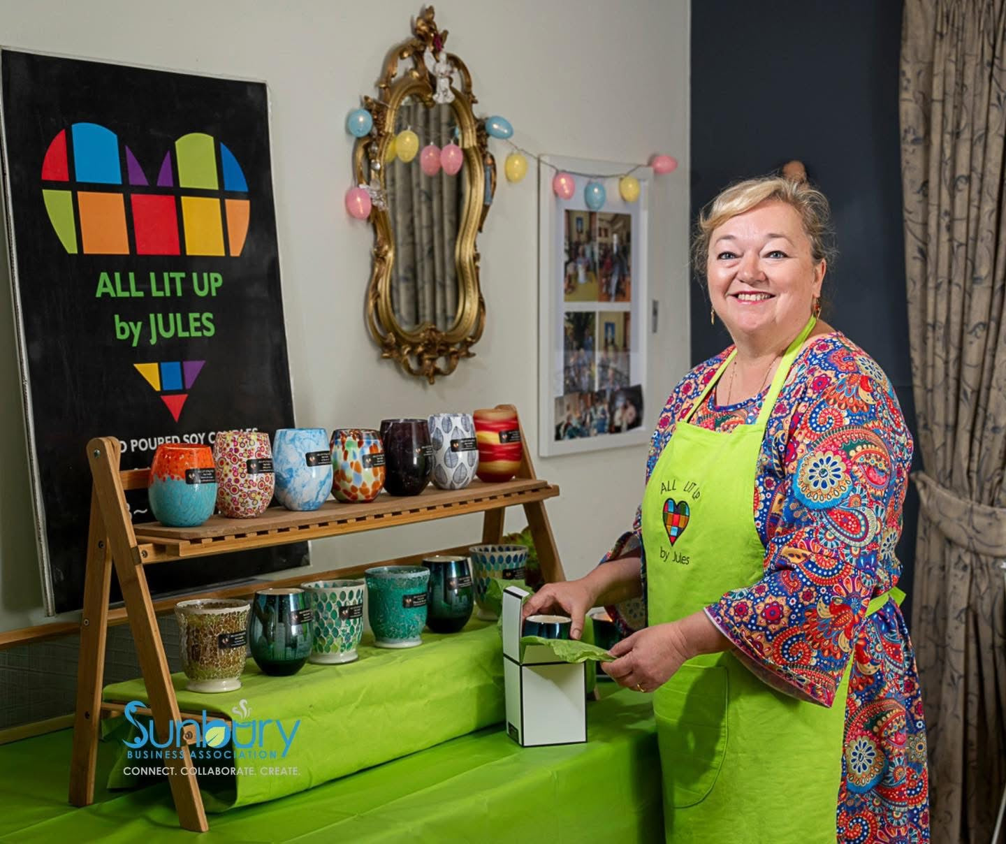 Blue Mosaic Glass with a choice of 3 unique fragrances