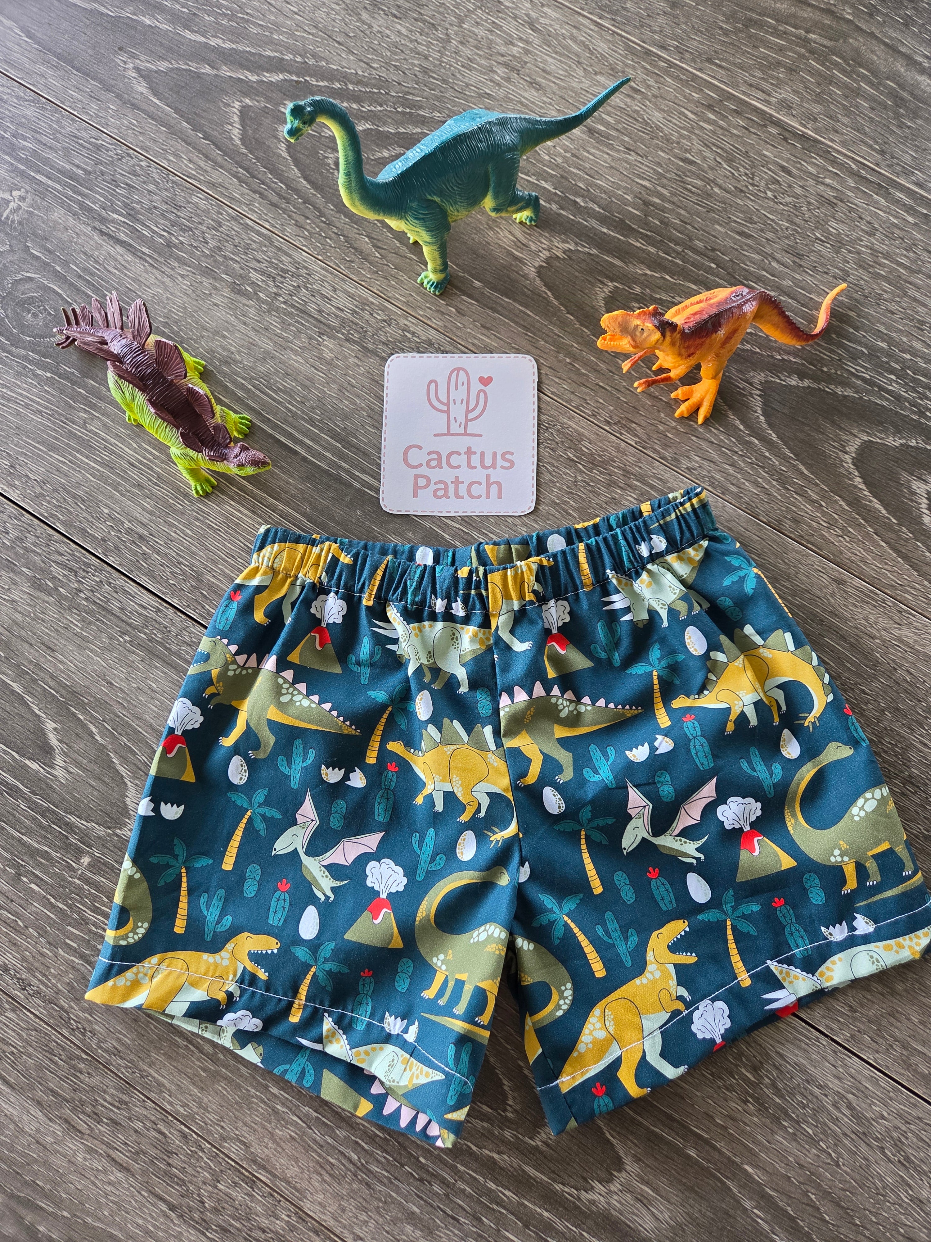 "Dinosaur Days" Boys Shorts - Size 4 Years