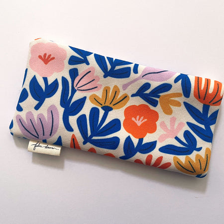 Fabric Glasses, Sunglasses Case, Handmade - Petals (Light)
