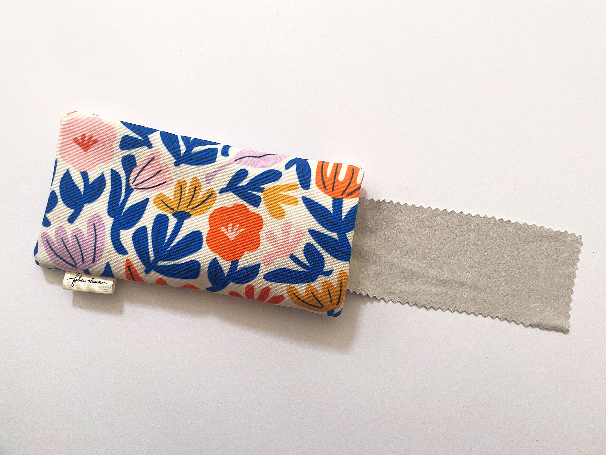 Fabric Glasses, Sunglasses Case, Handmade - Petals (Light)