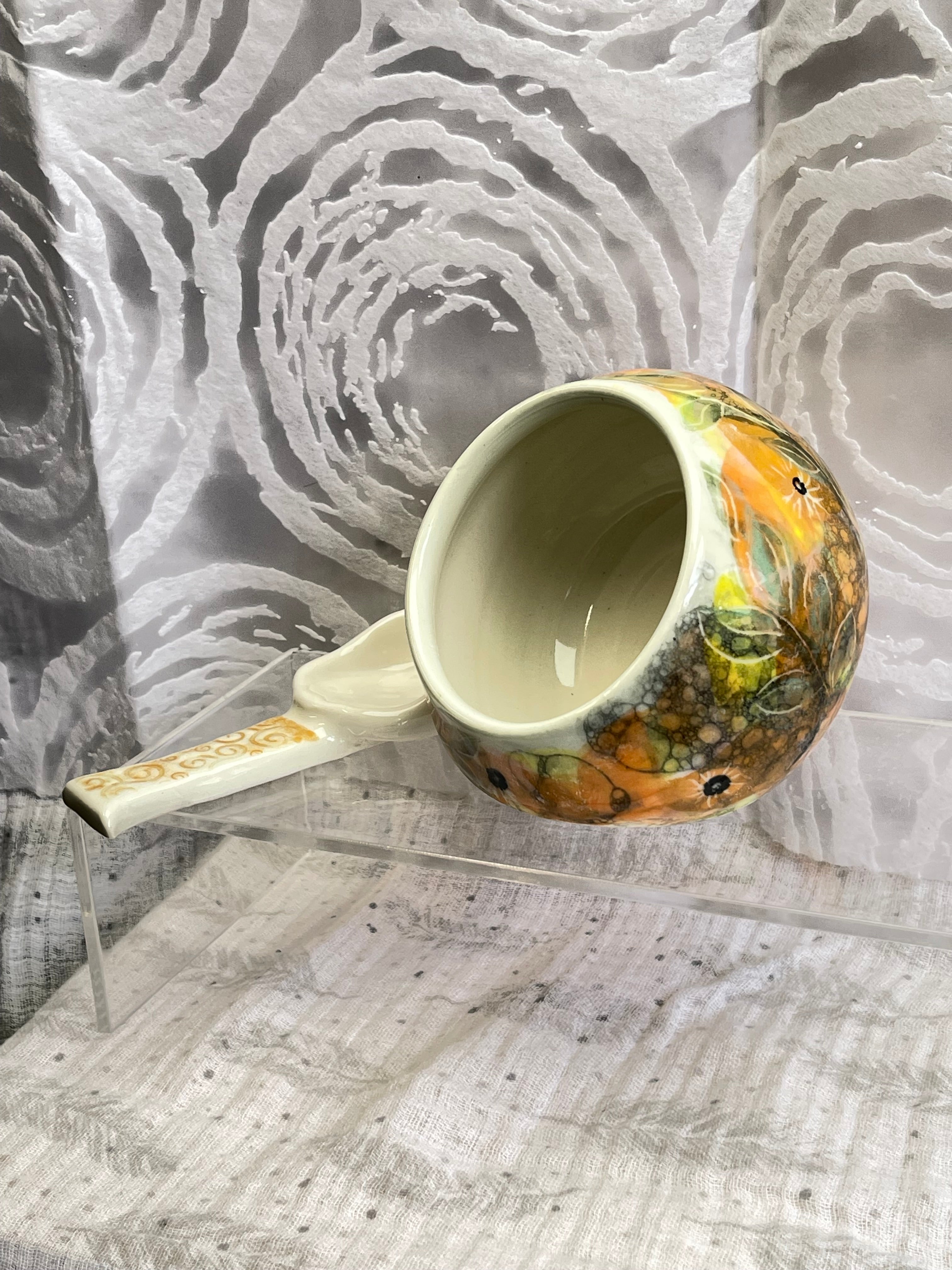 Ceramic Salt Pig with Ceramic Spoon