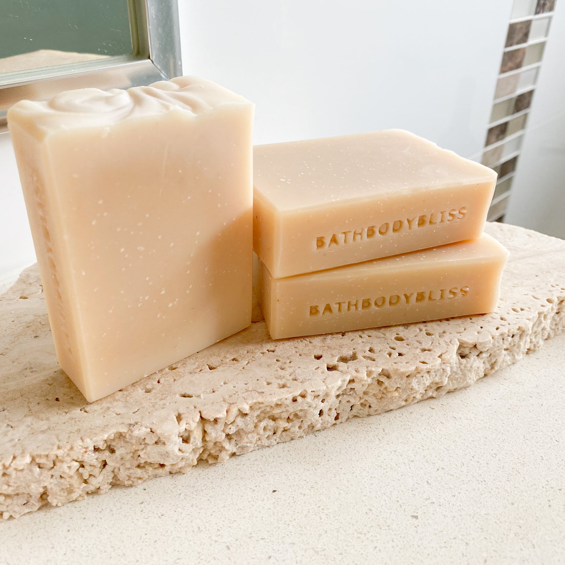 Oatmeal, Milk & Honey - Handmade Unscented Natural Goatsmilk Soap