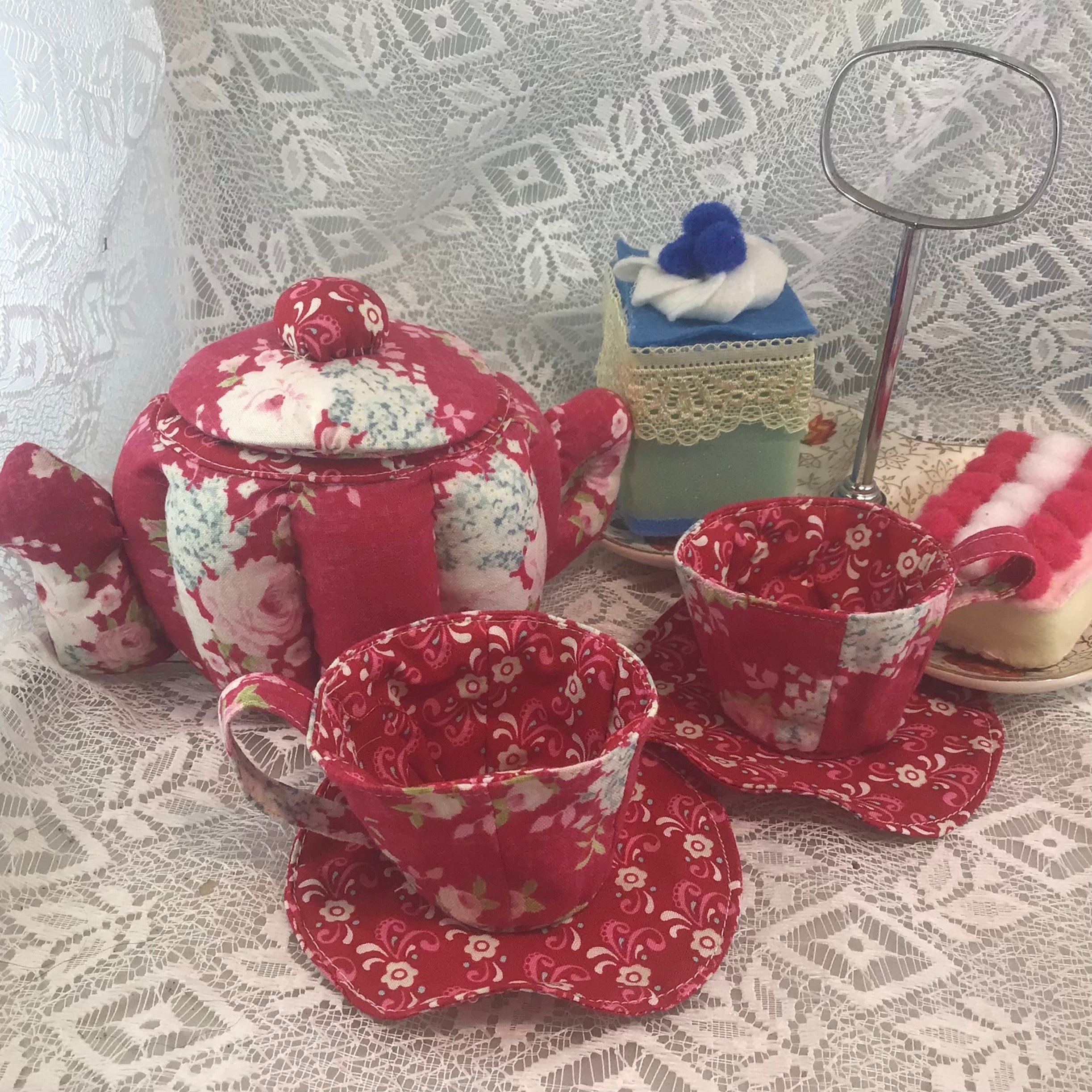 My First Teaset  TildaRed floral