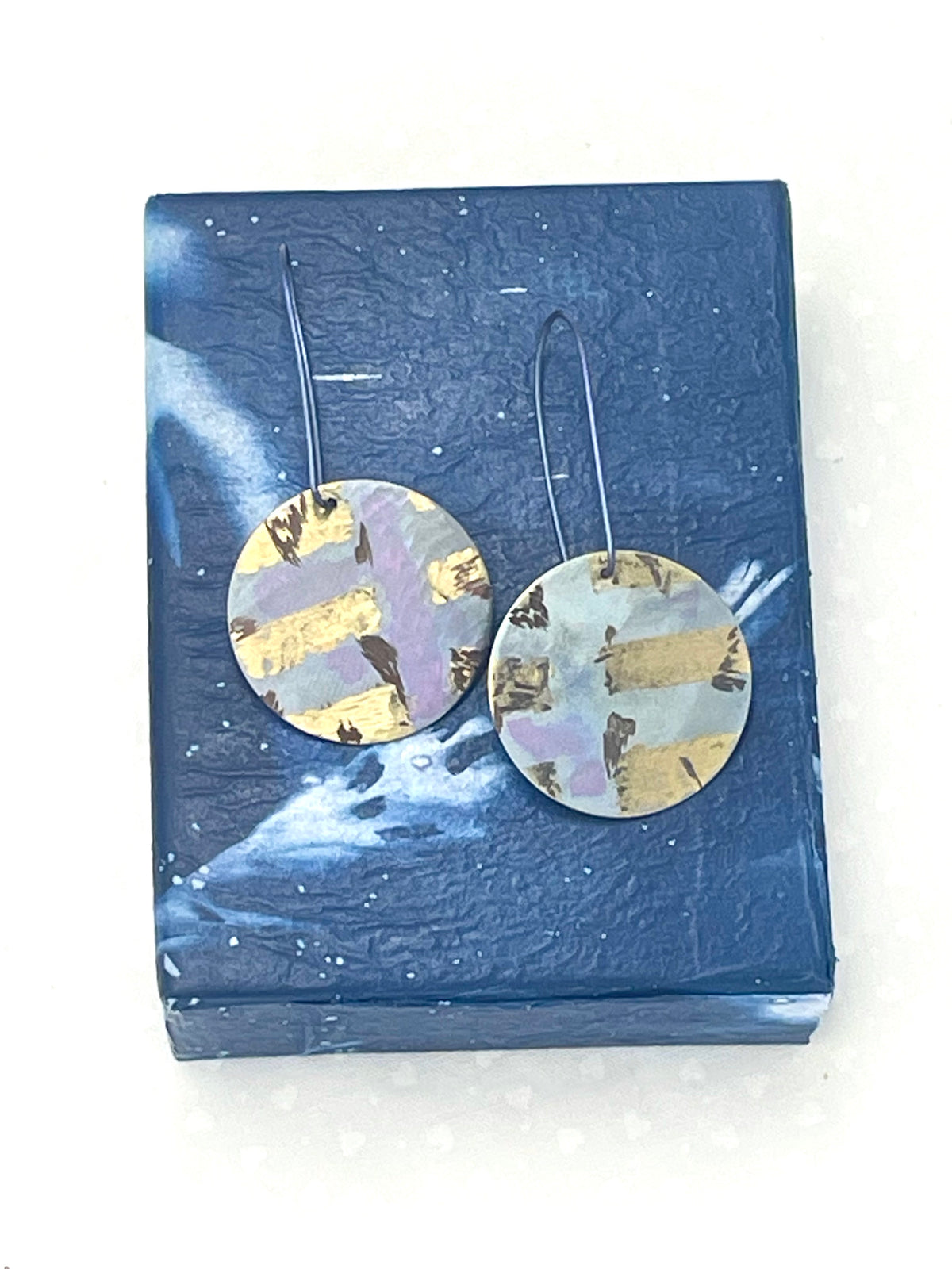 Titanium Disc Earrings -Grunge Look