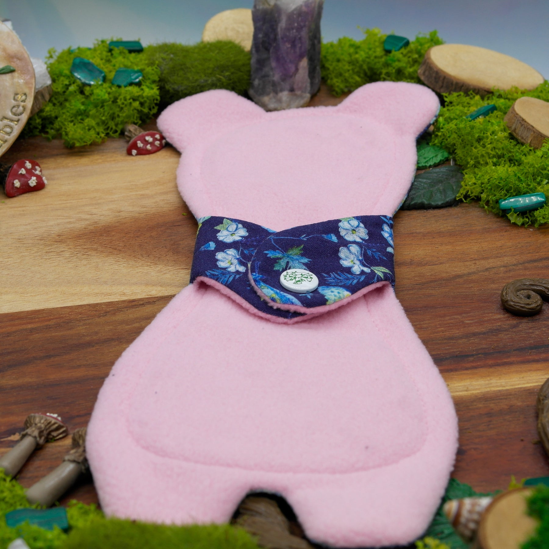 Australian handmade reusable cloth pad 10" Moderate (Goldilocks) - naturalist