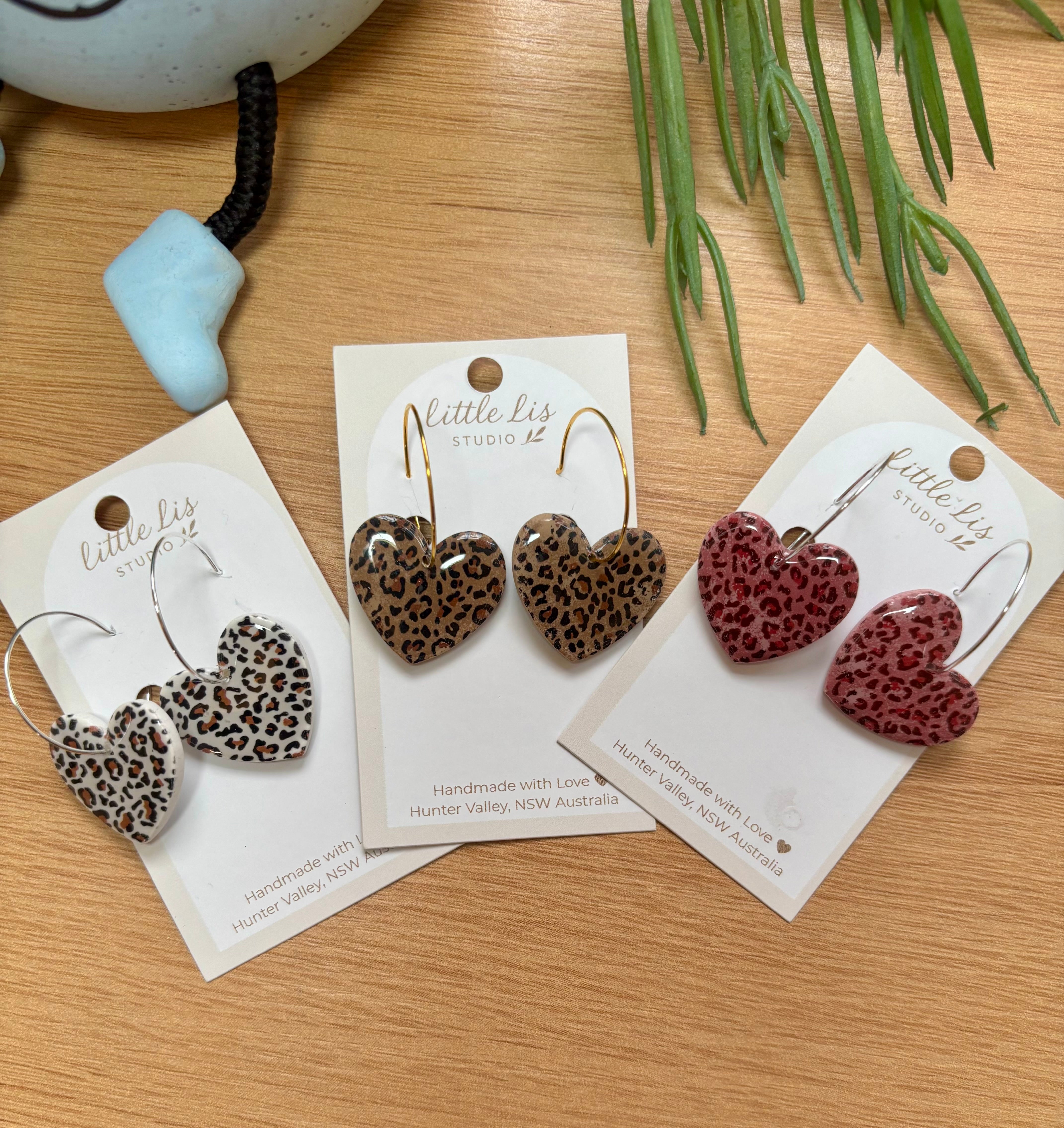 Wild at Heart - Leopard Print Earrings