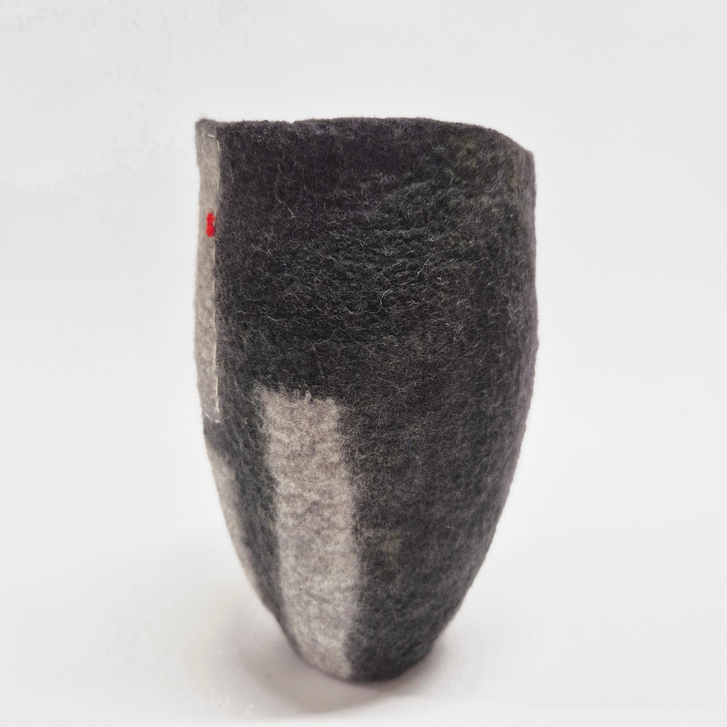 Modern Textile Art Vase - Felt Vessel