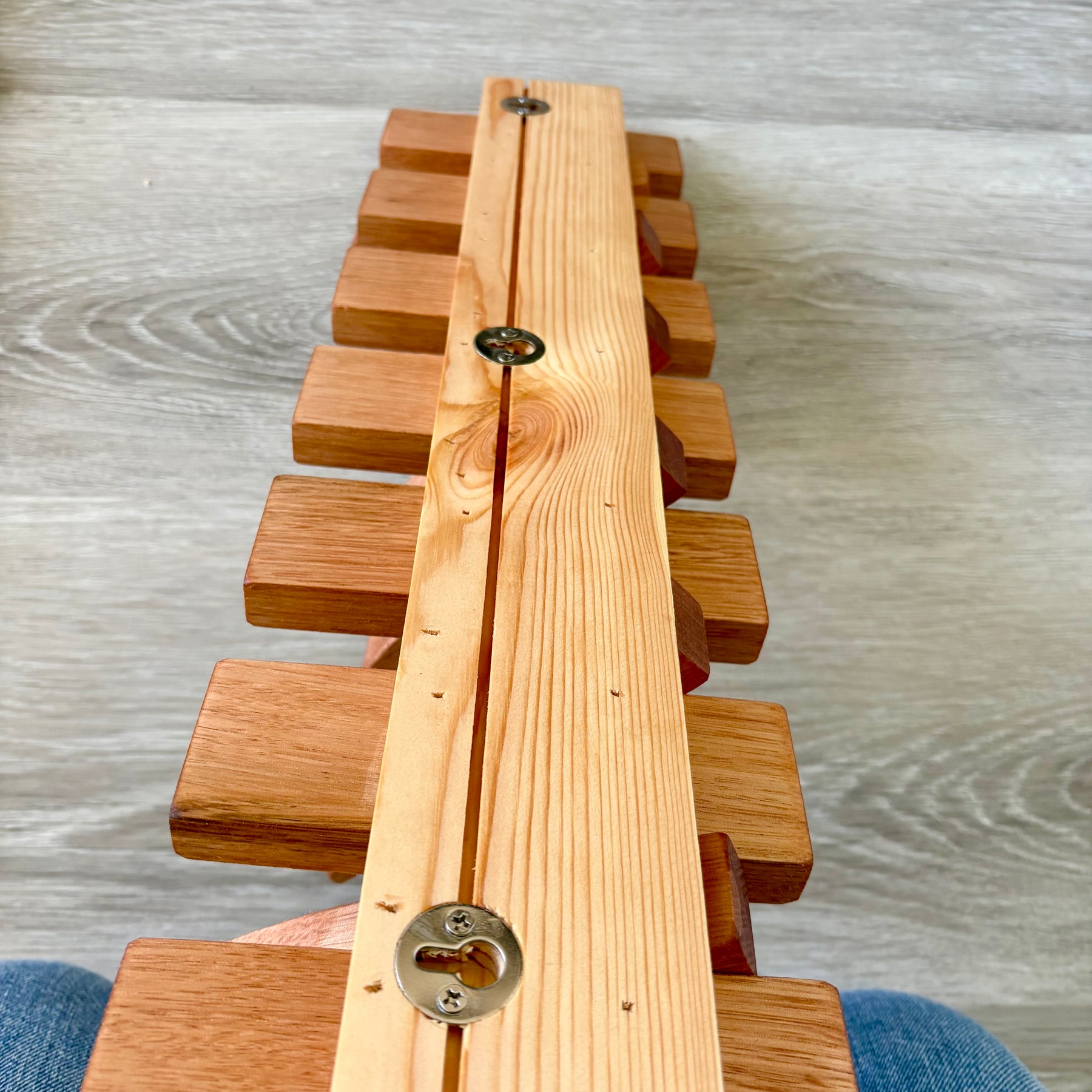 No.2 Tasmanian oak Piano style Coatrack
