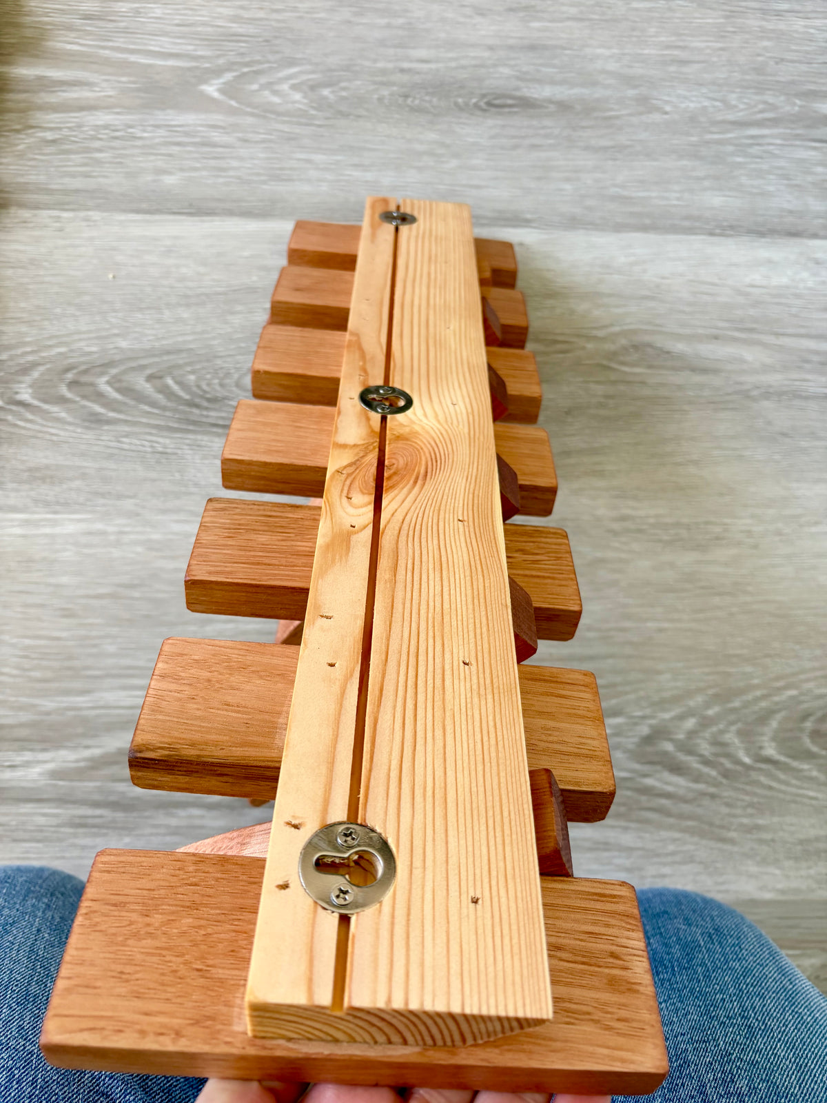 No.2 Tasmanian oak Piano style Coatrack