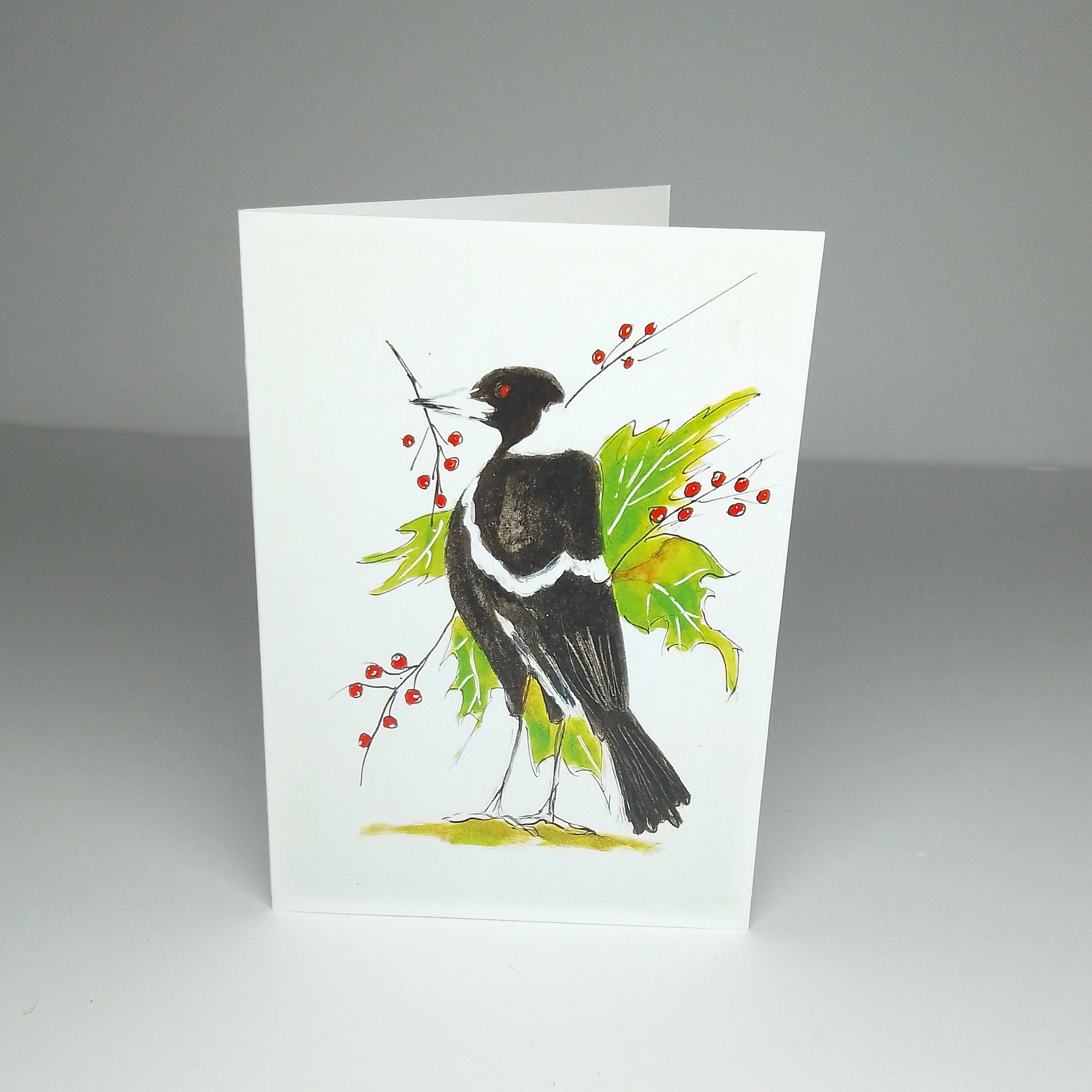 Quirky Magpie Christmas Cards - 7 designs
