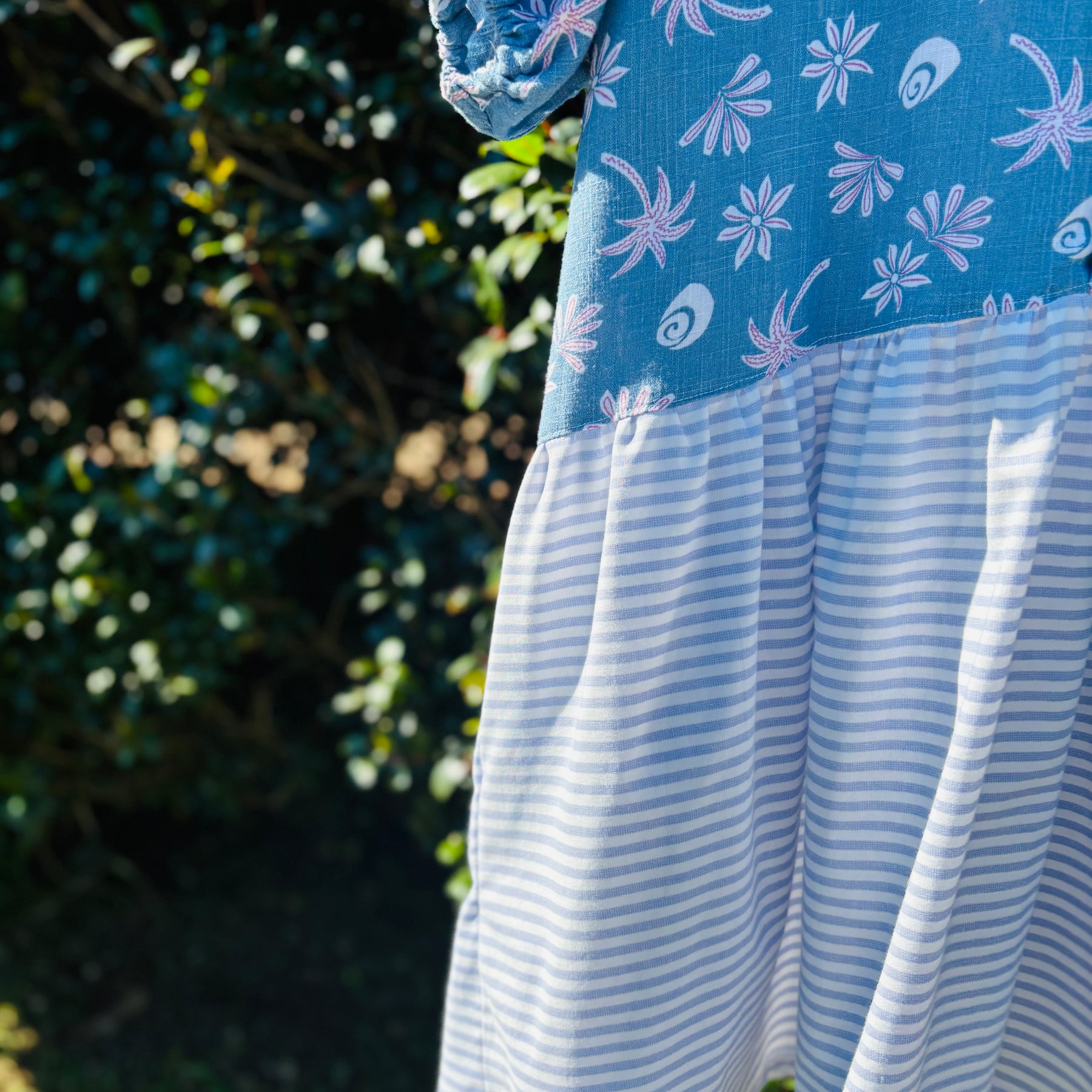 Upcycled Shirt Dress | Seaside & Stripes