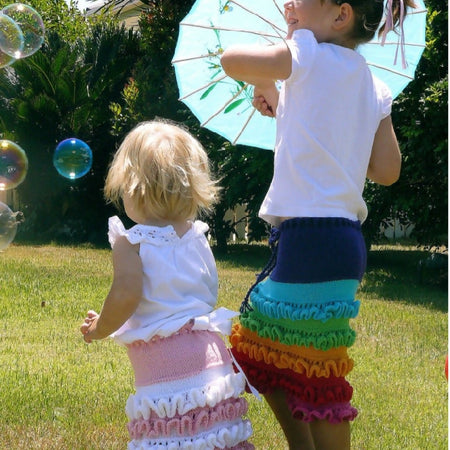 DIGITAL DOWNLOAD - Knitting Pattern - Arwen Girl's Ruffle Skirt