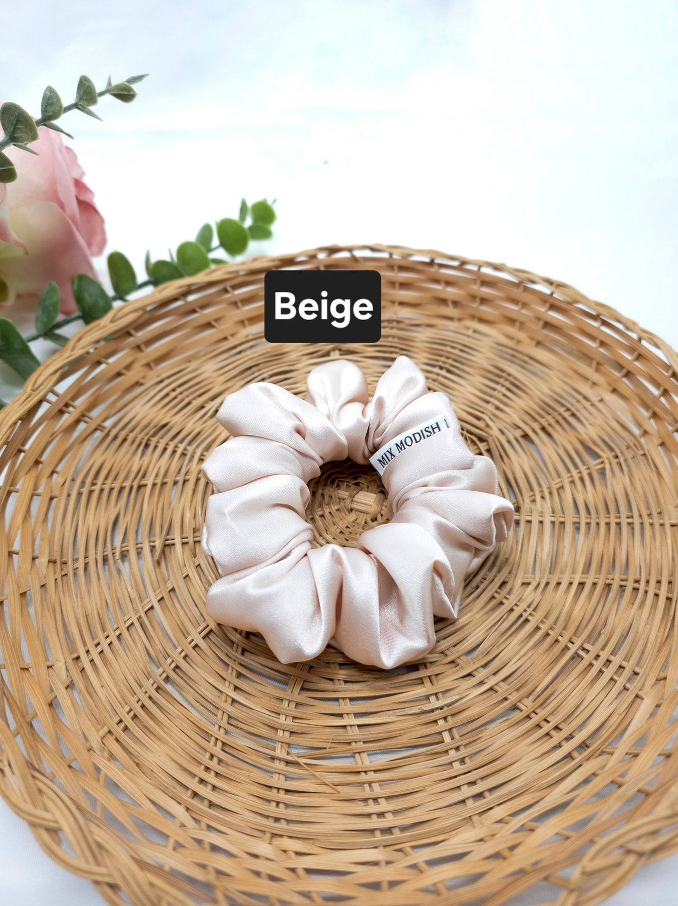 Regular Satin Scrunchies, Handmade Hair Ties, Ponytail Bands