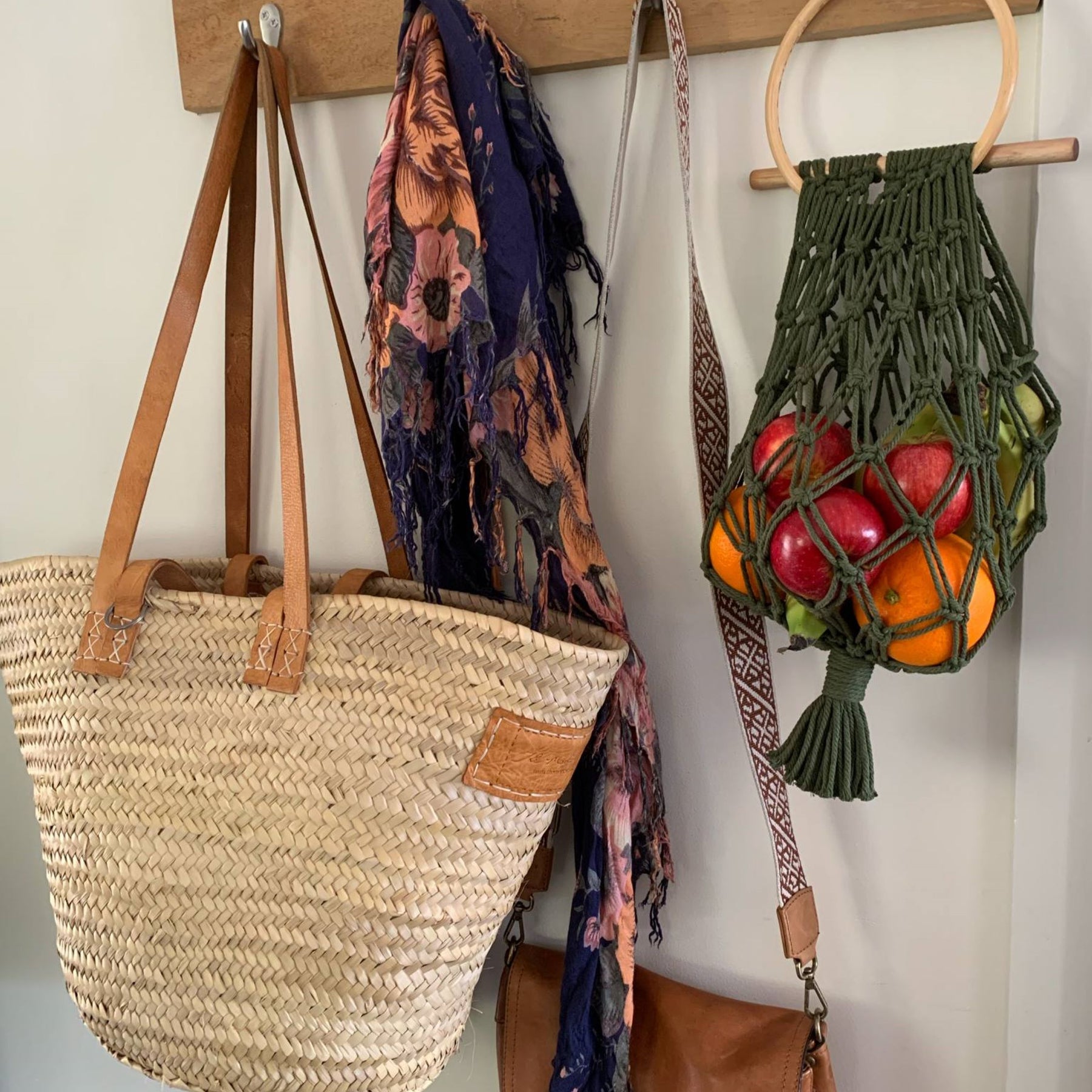 Macrame Hanging Fruit Basket