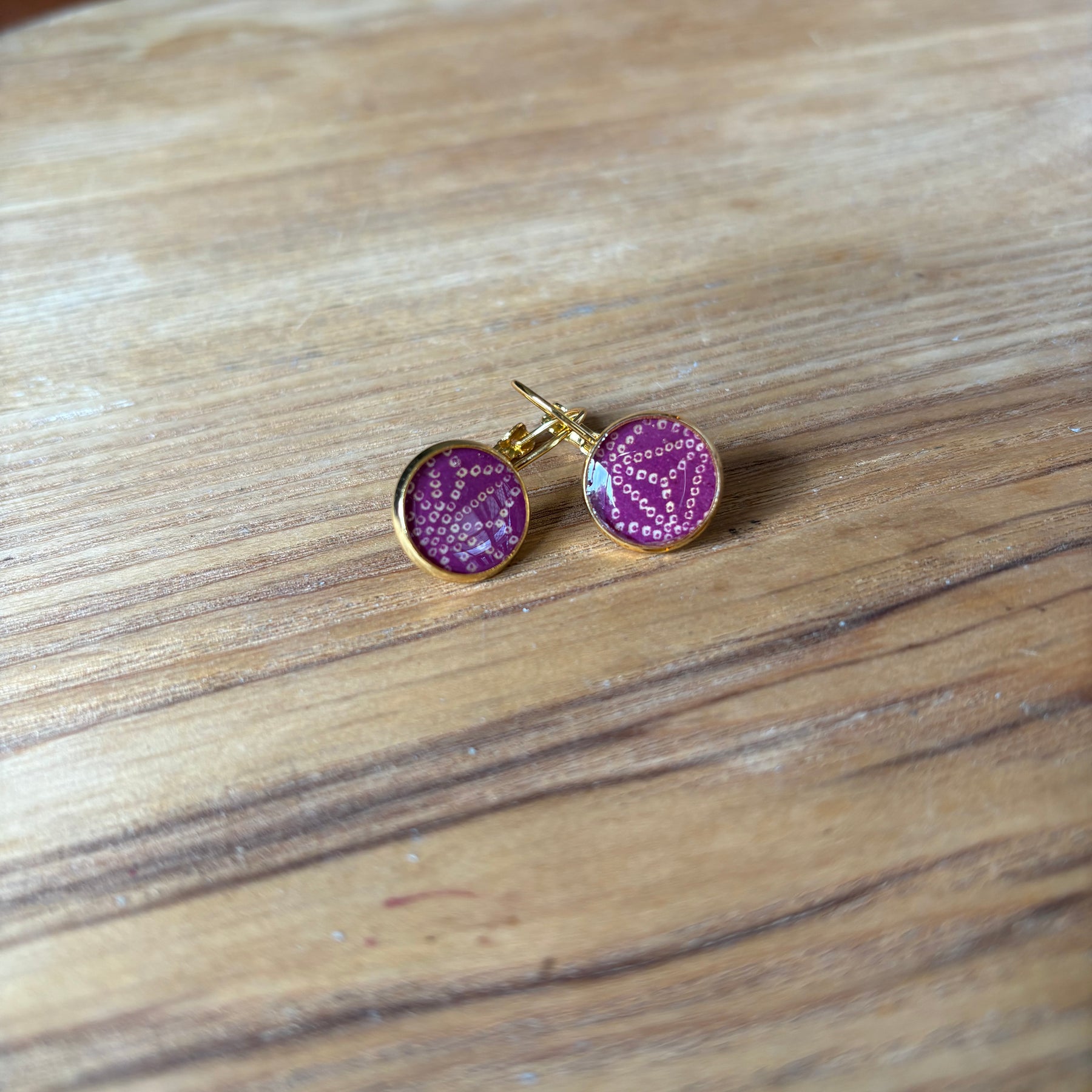 Japanese paper Resin earrings