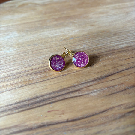 Japanese paper Resin earrings