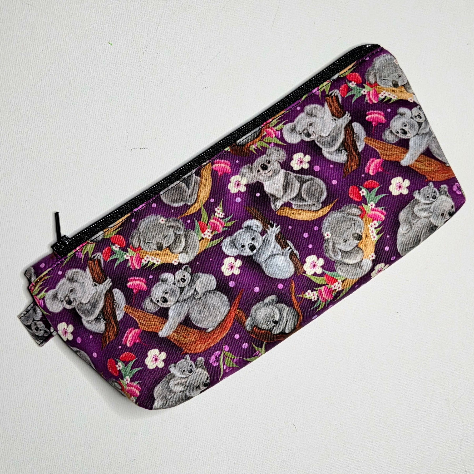 Pencil case in pretty koala fabric