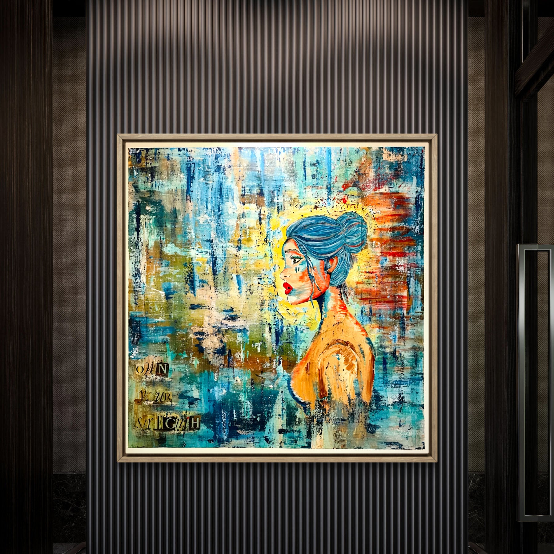 Set Fire to the Rain | XL Original Stretched Canvas