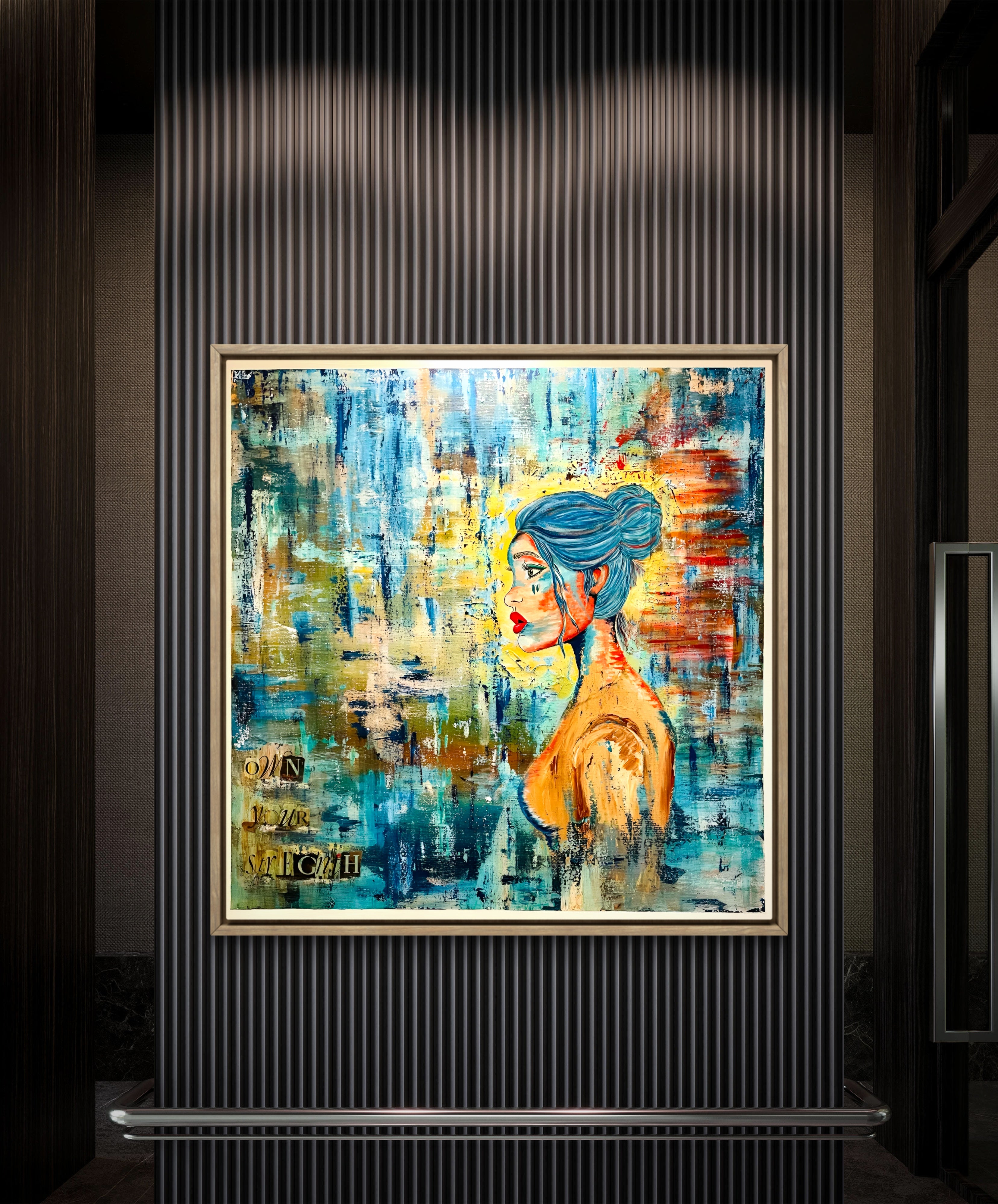 Set Fire to the Rain | XL Original Stretched Canvas