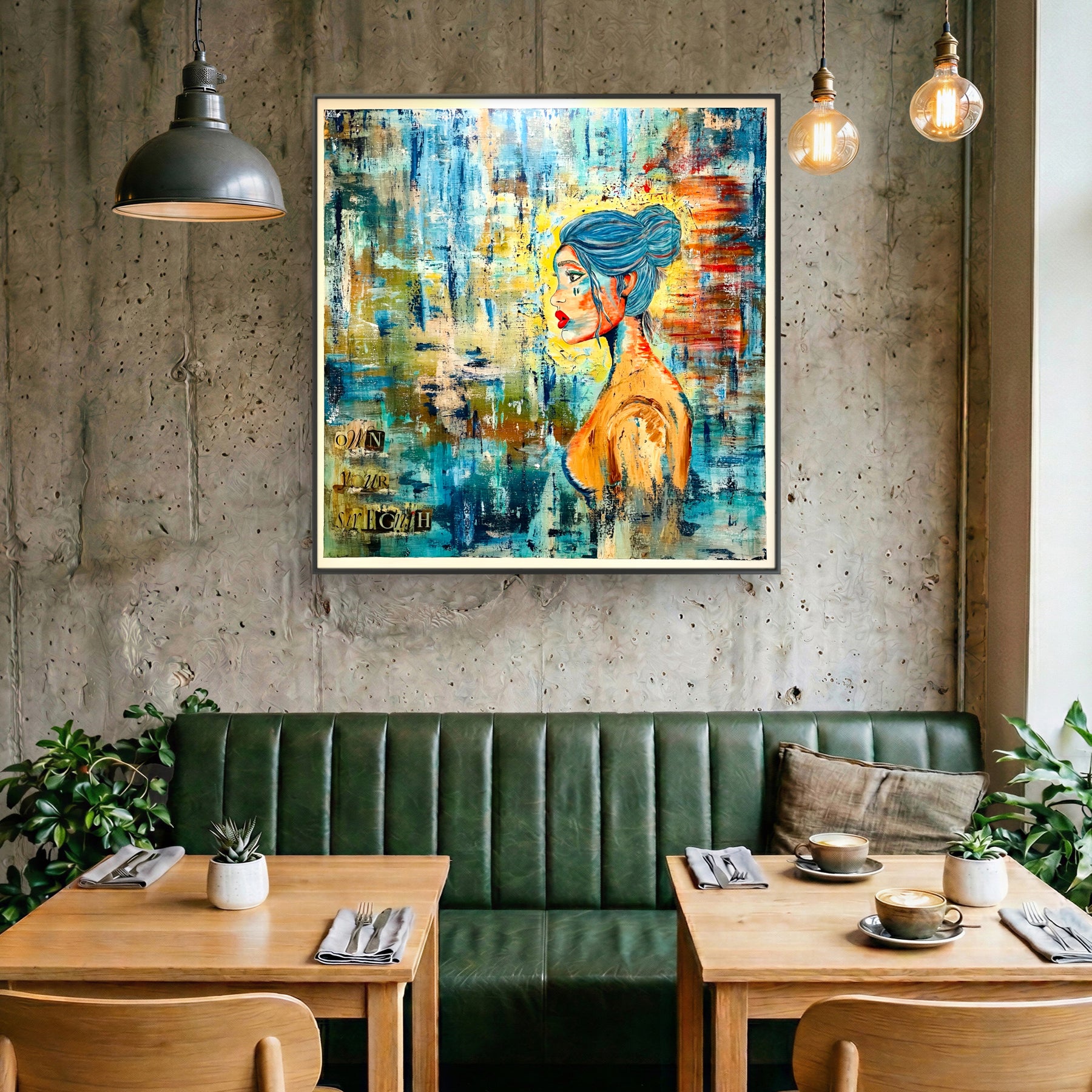 Set Fire to the Rain | XL Original Stretched Canvas