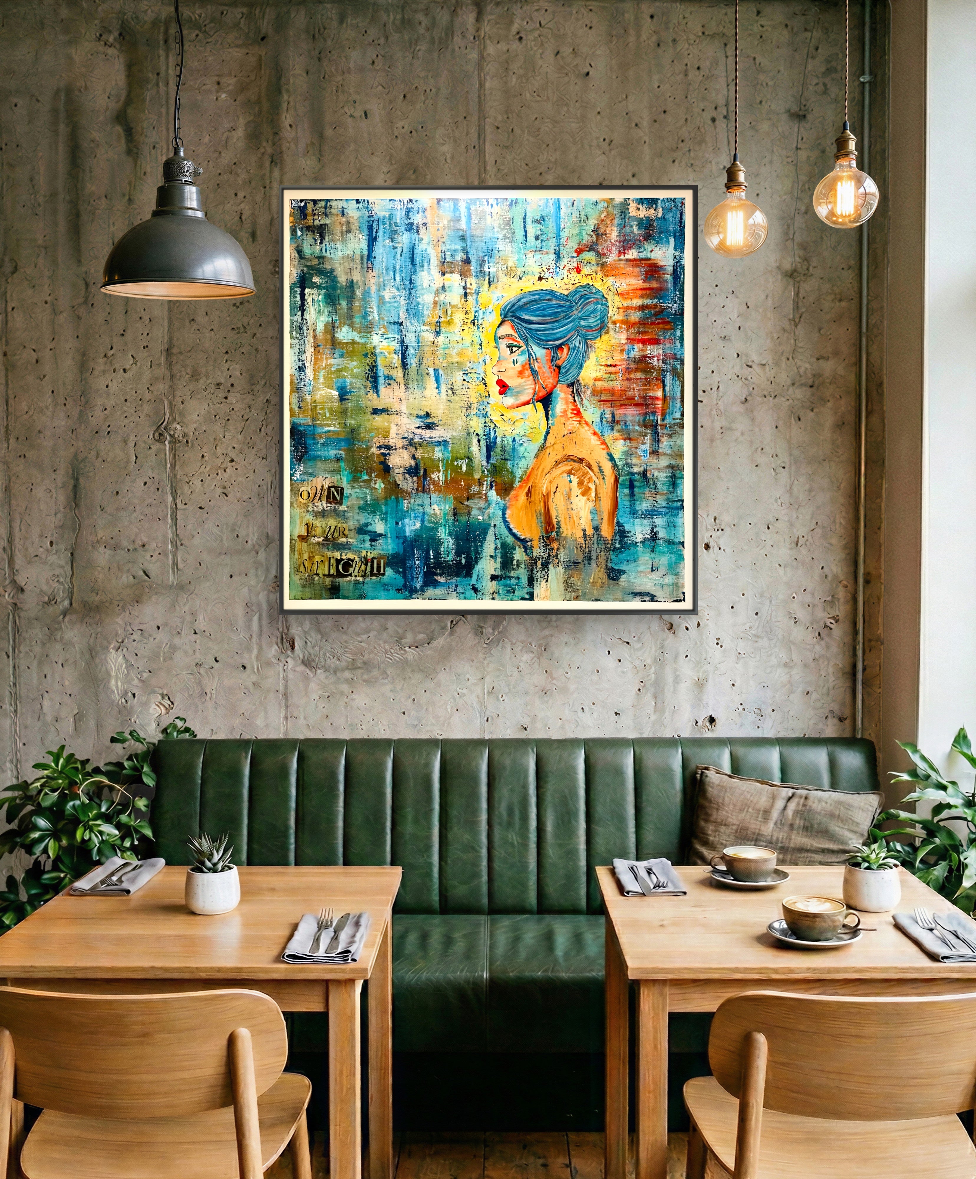 Set Fire to the Rain | XL Original Stretched Canvas