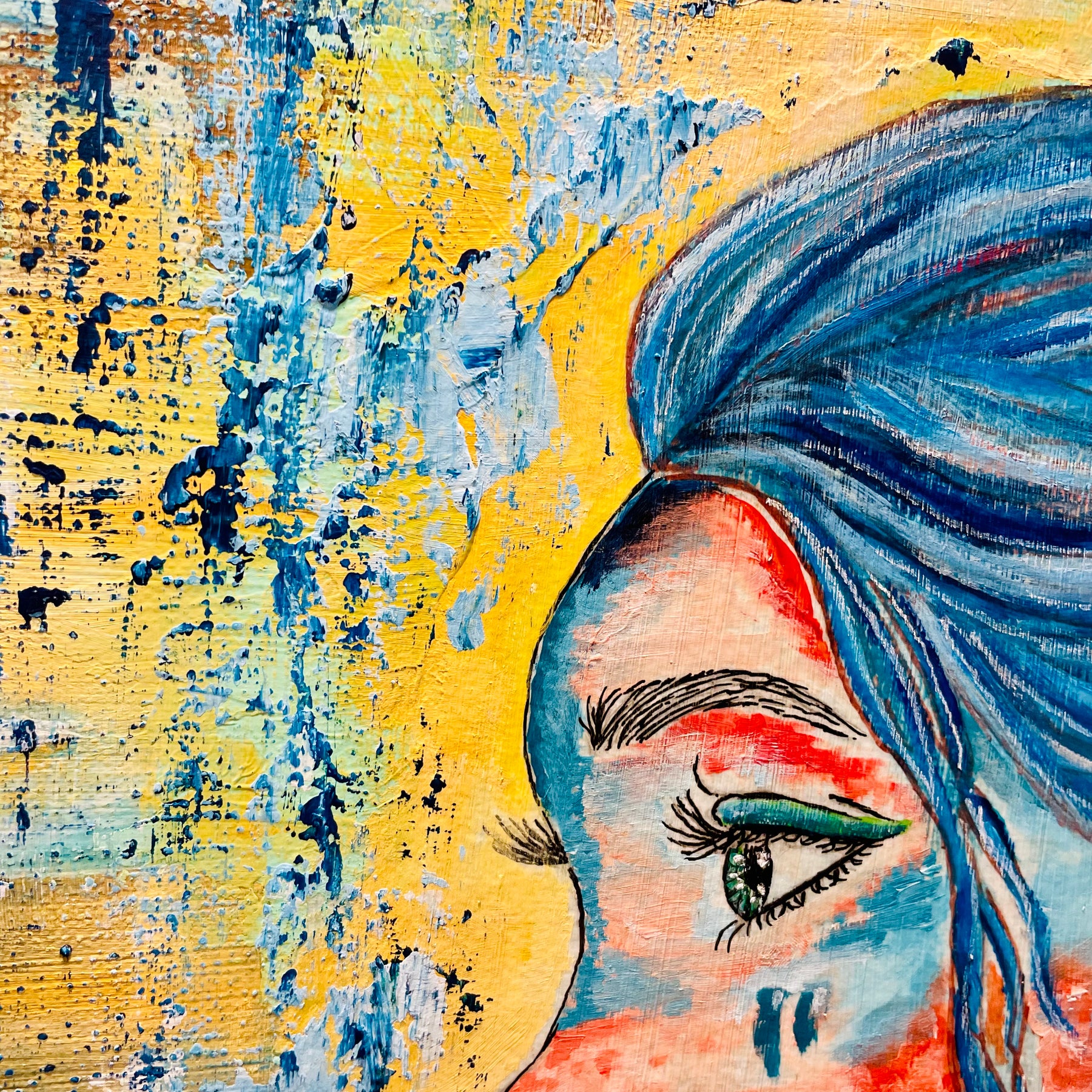 Set Fire to the Rain | XL Original Stretched Canvas