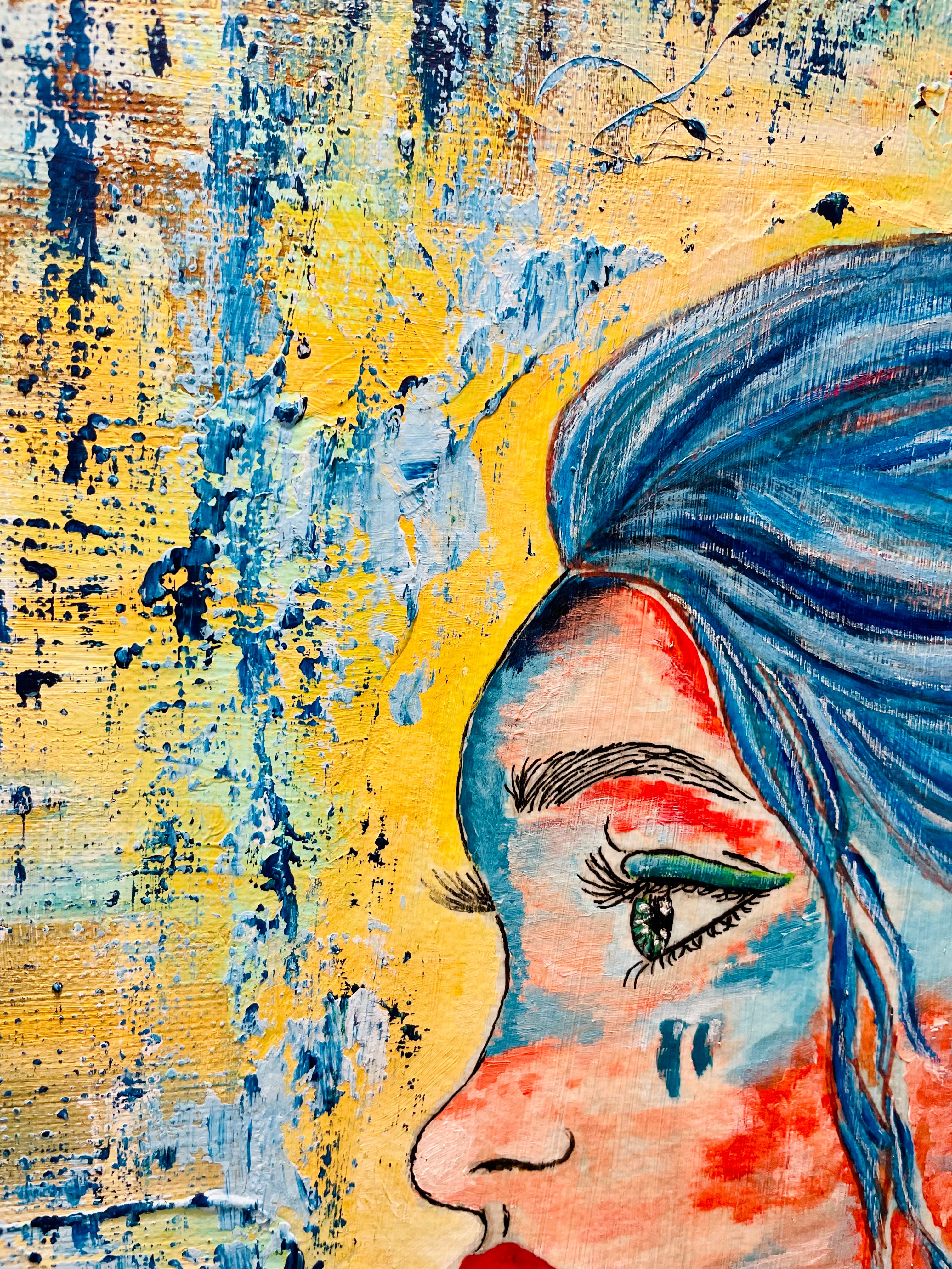 Set Fire to the Rain | XL Original Stretched Canvas