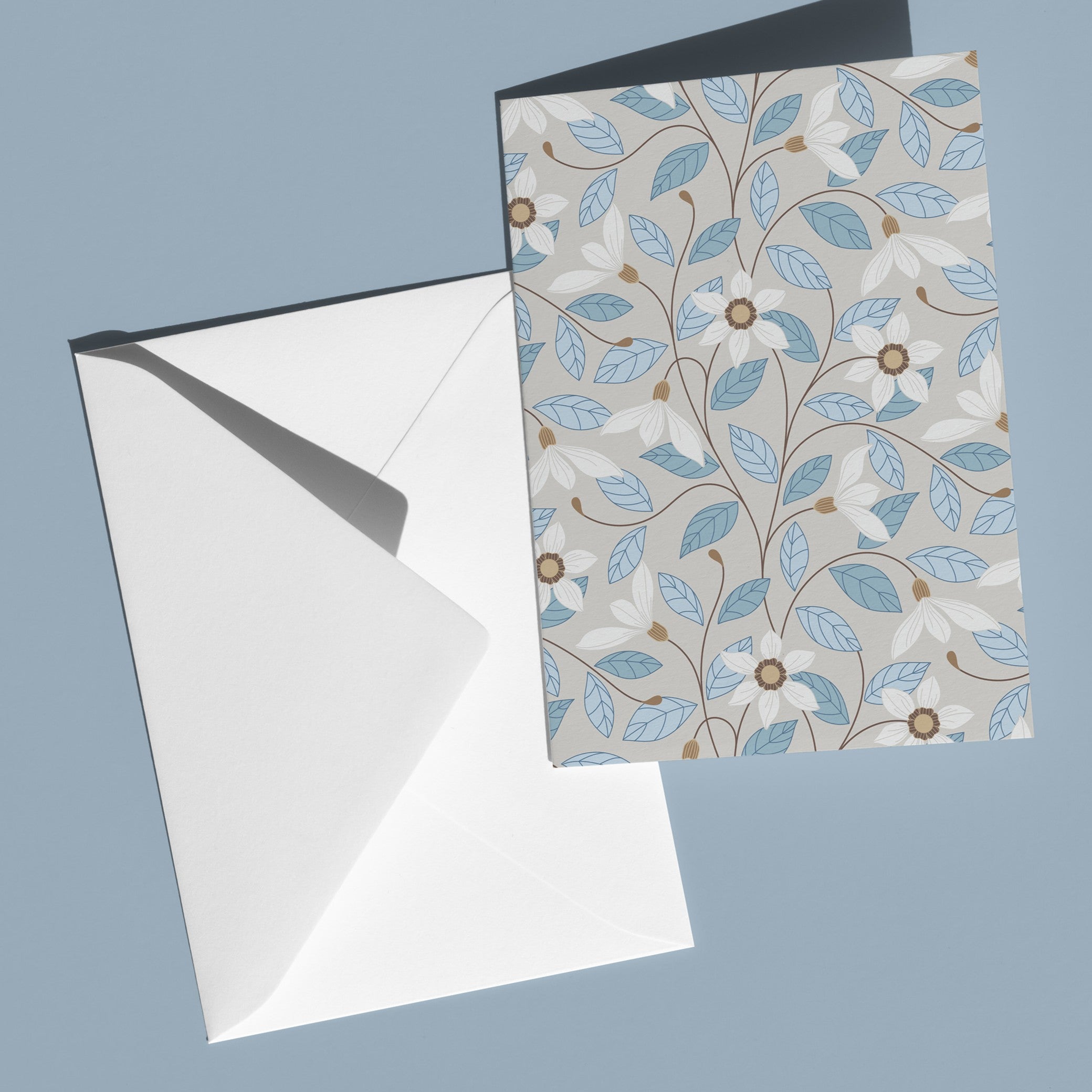 Gentle Thoughts Garden Floral Blank Greeting Card