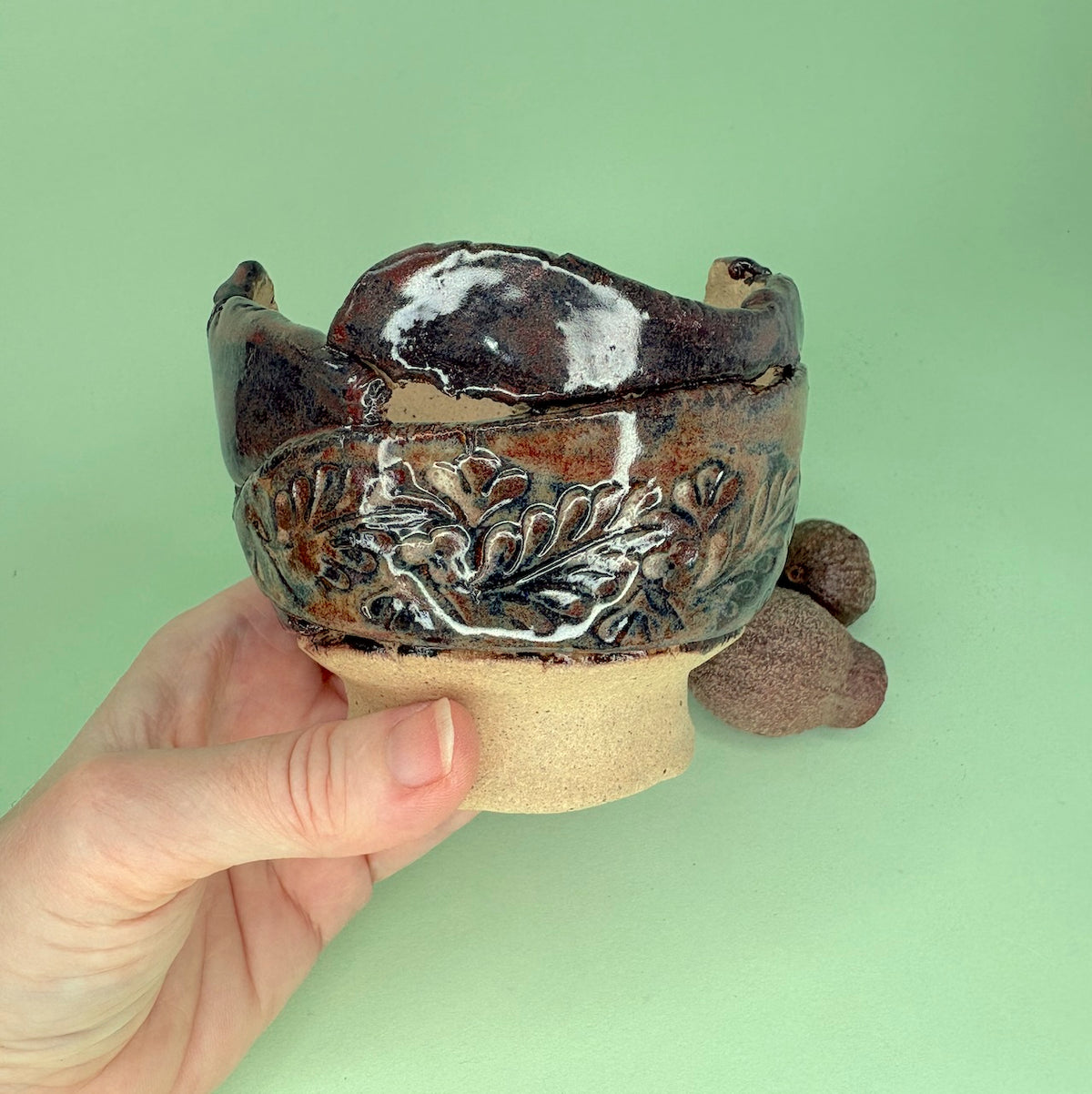 Ceramic orchid pot – torn design