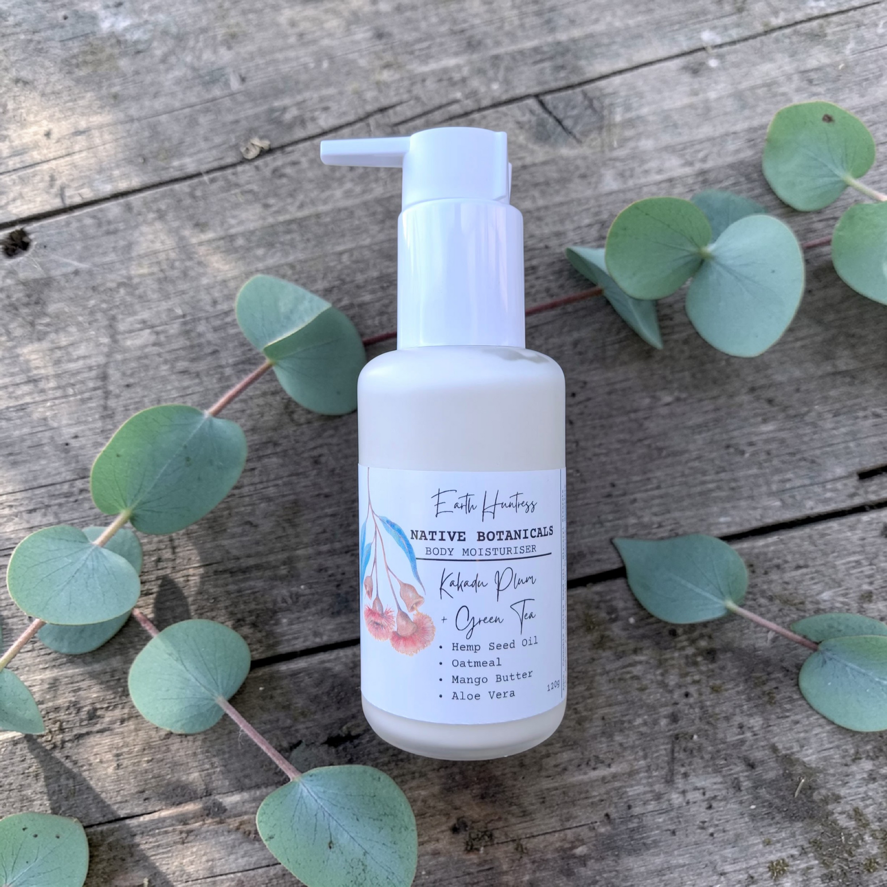 Kakadu Plum + Green Tea Body Lotion with Hemp Seed Oil.