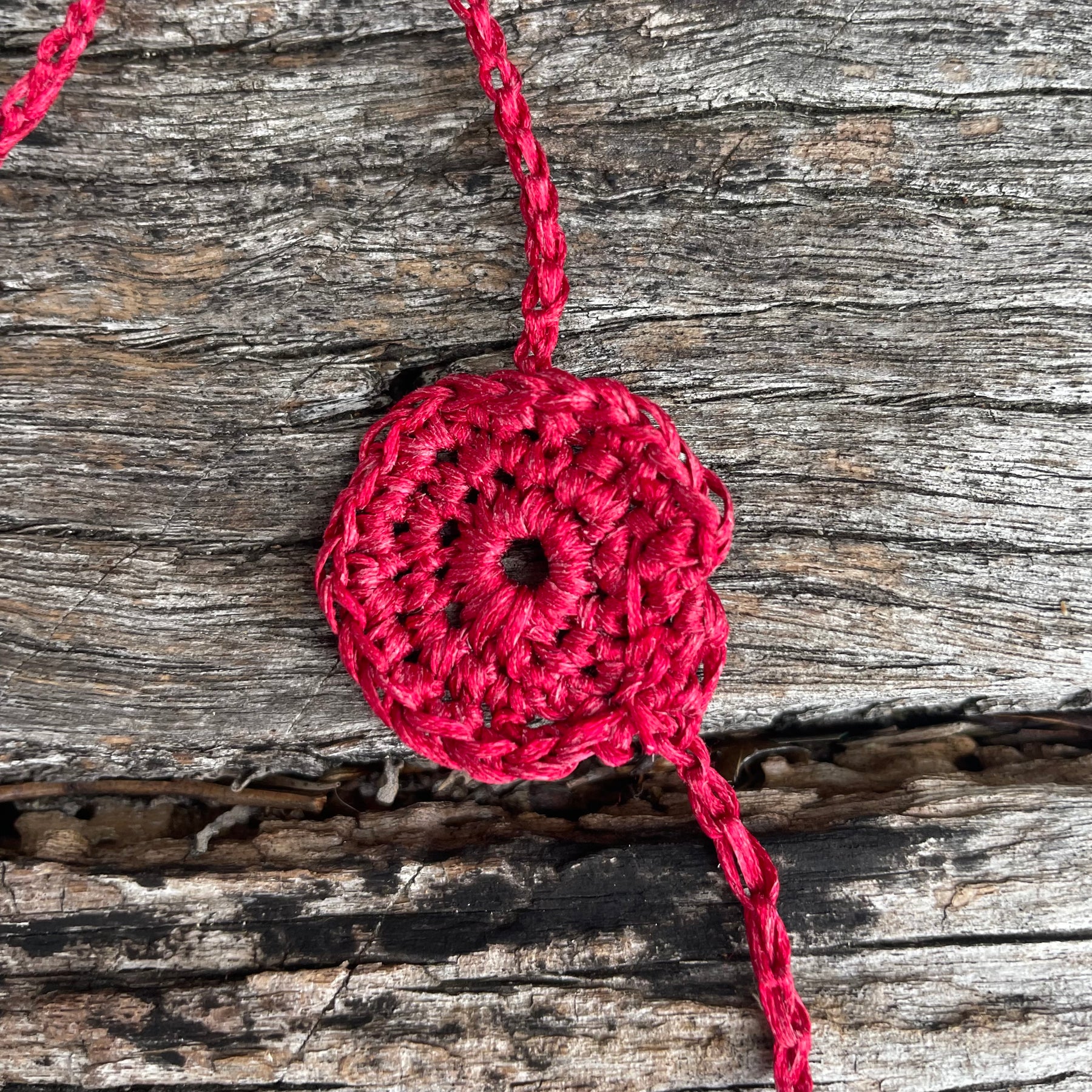 Crocheted Little Spirals Neckpiece