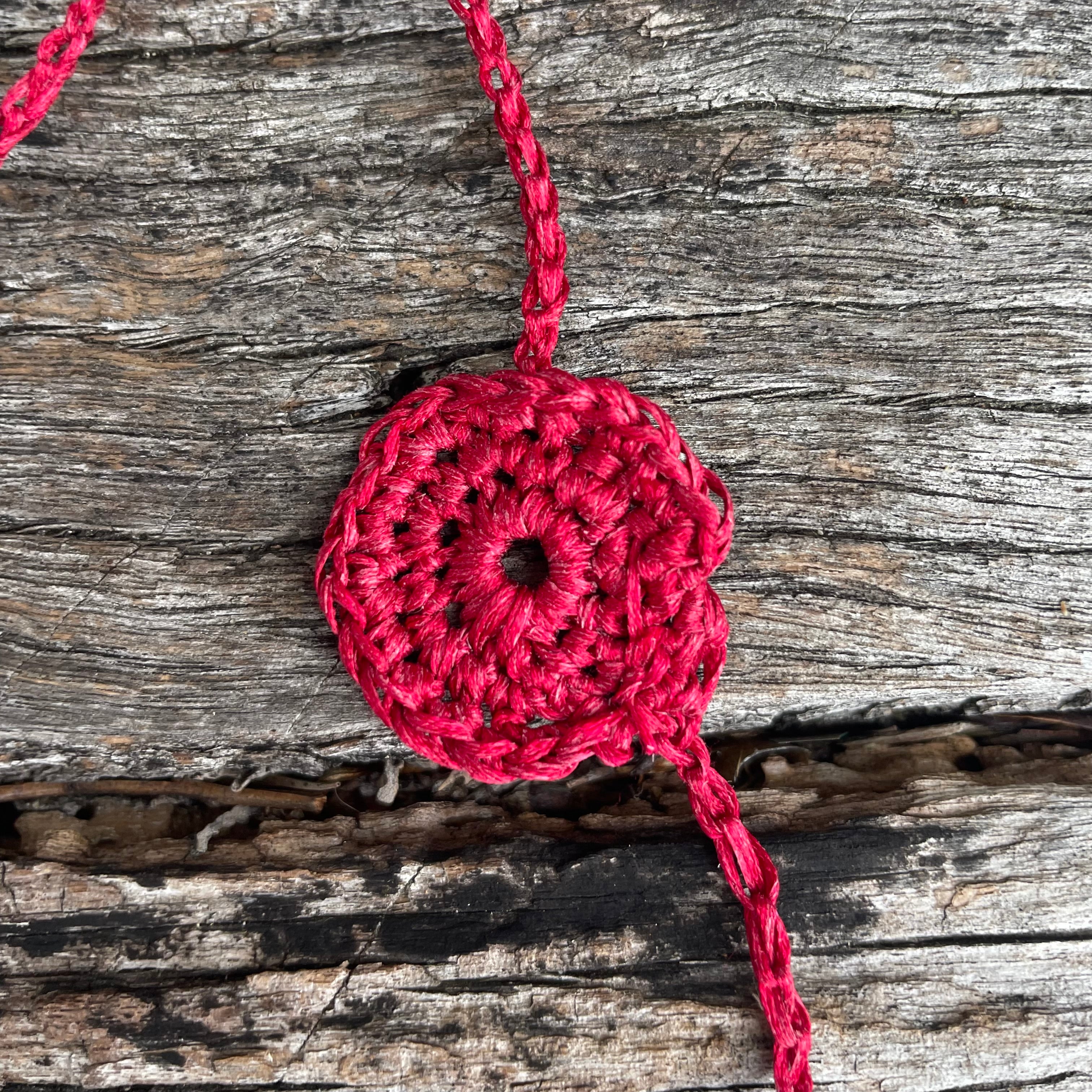 Crocheted Little Spirals Neckpiece