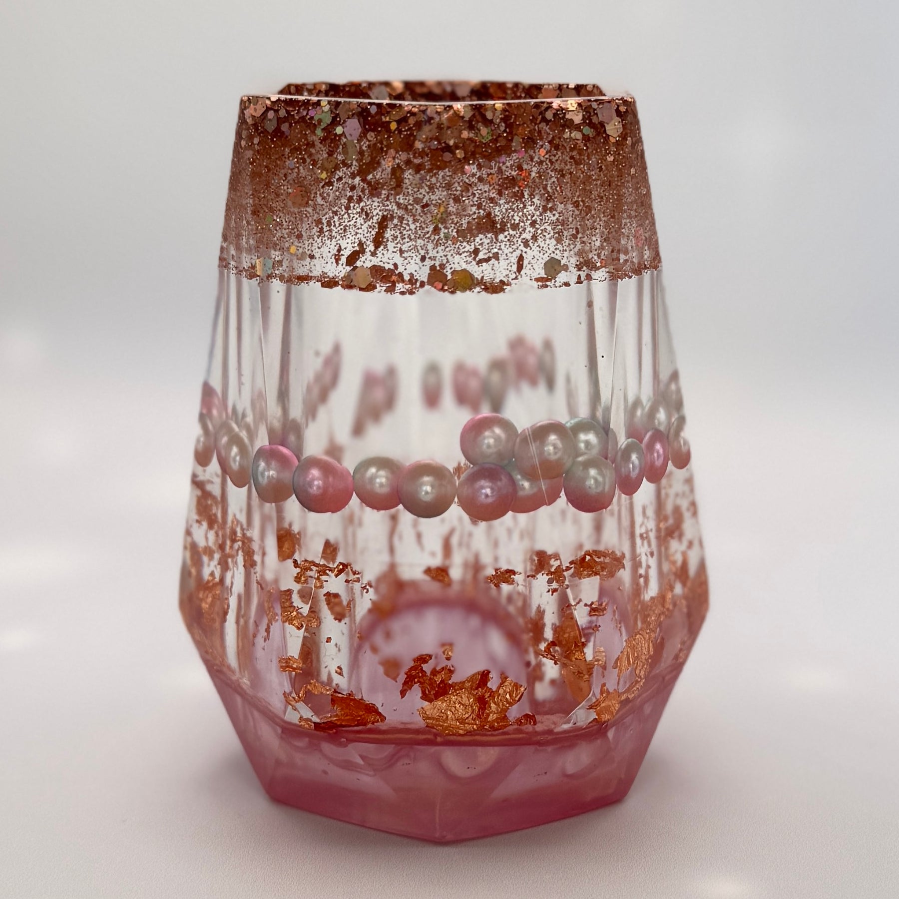 Resin Luxury Vanity Set - Gilded Rose Pearl