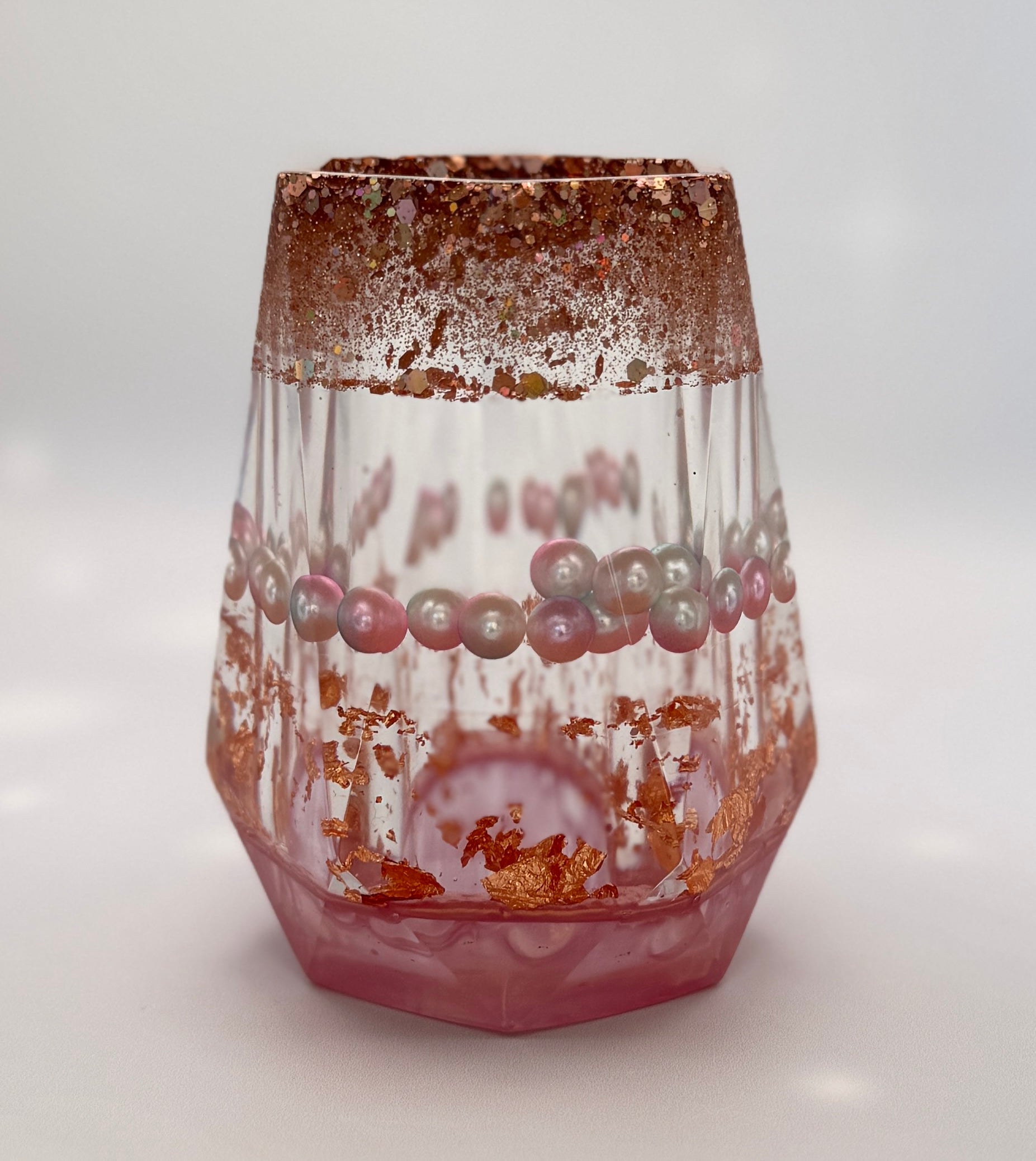 Resin Luxury Vanity Set - Gilded Rose Pearl